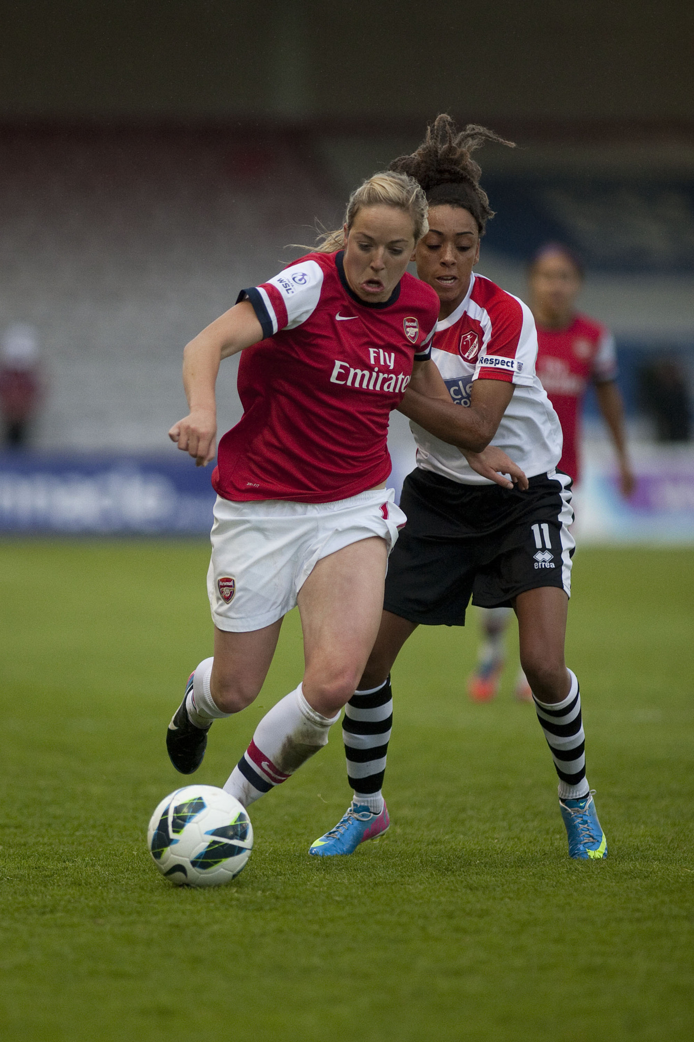 Canon EOS-1D Mark III + Canon EF 200mm f/1.8L sample photo. Gemma davison (arsenal) & jess clarke (lincoln)
 - lincoln ladies vs arsenal ladies - fa womens... photography