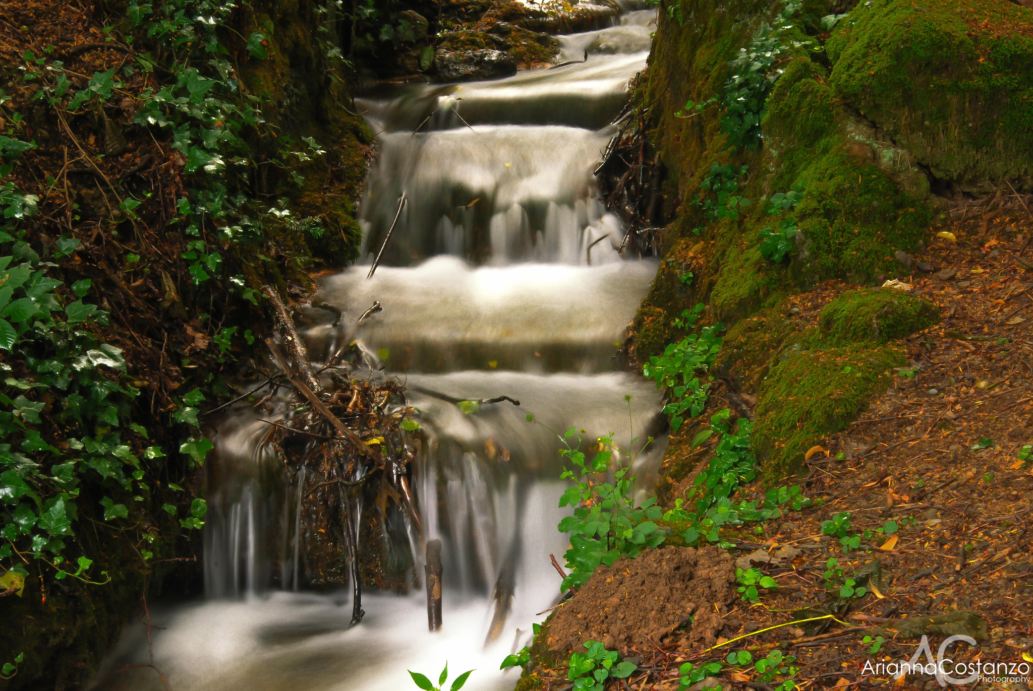 Nikon D60 sample photo. A little waterfall photography
