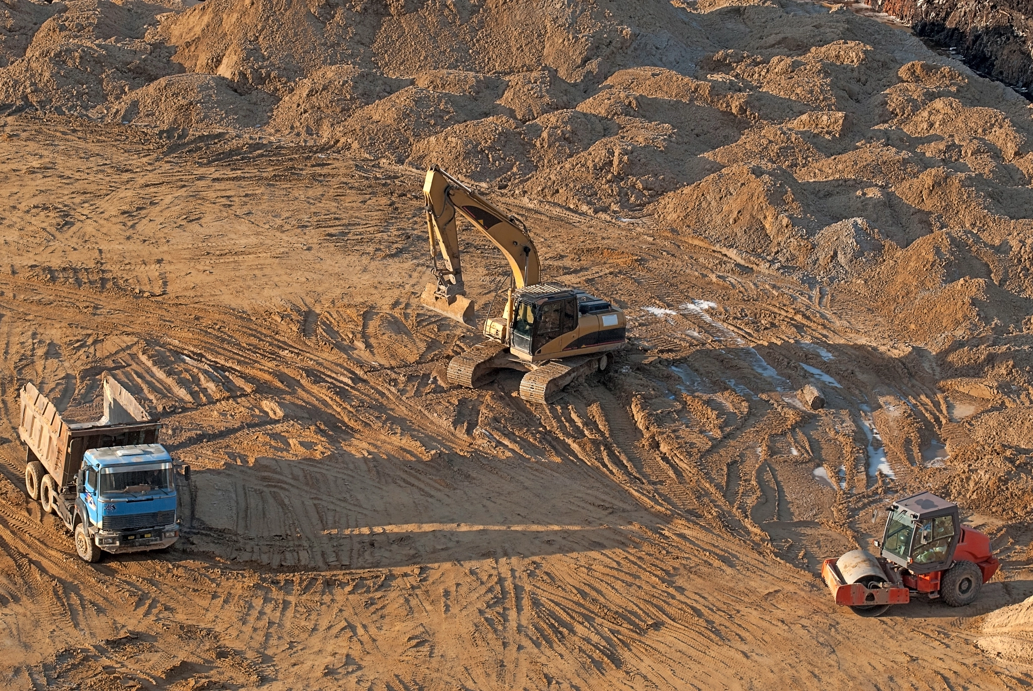 Nikon D3000 sample photo. Construction machinery. photography