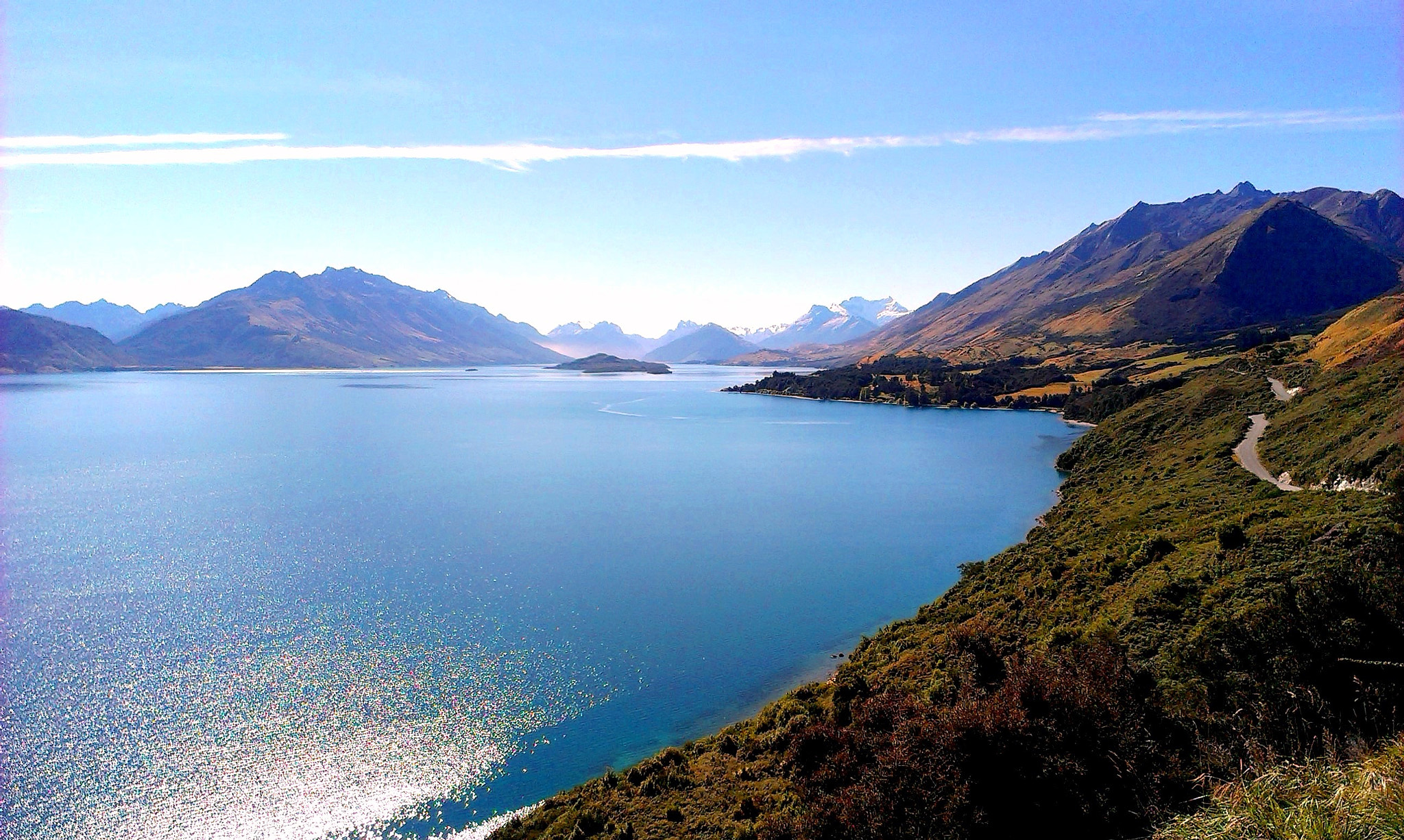 HTC DESIRE X sample photo. Glenorchy-queenstown way, new zealand photography