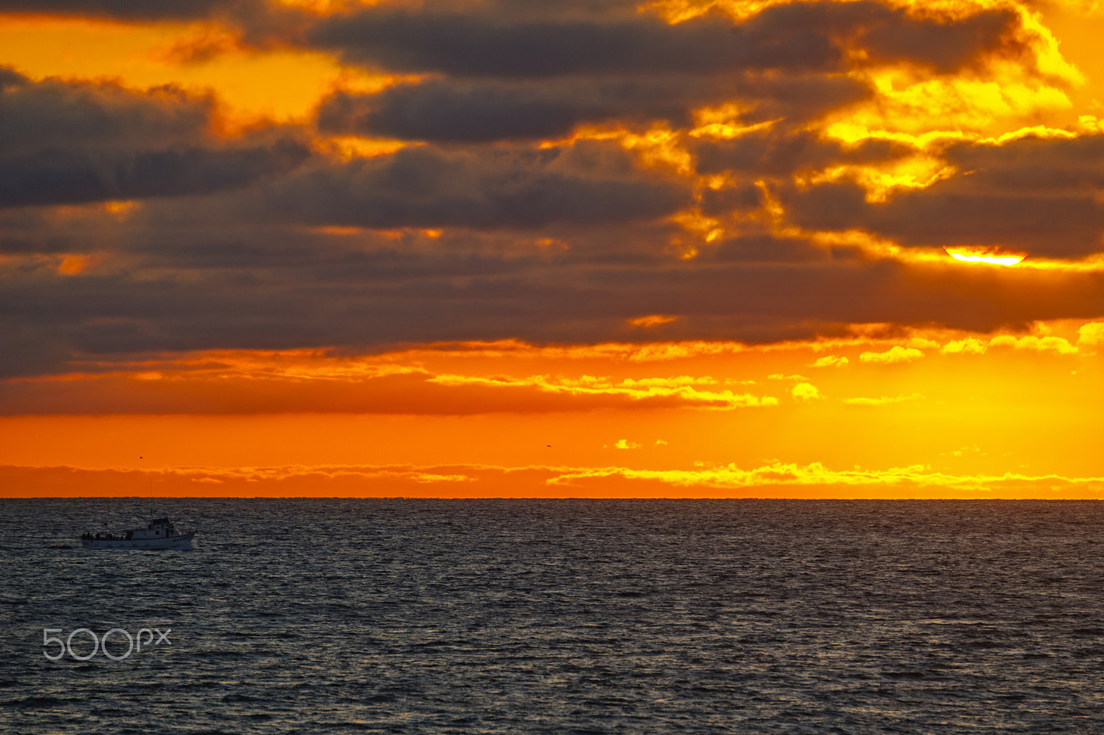 Nikon D3S sample photo. Boat at sunset photography