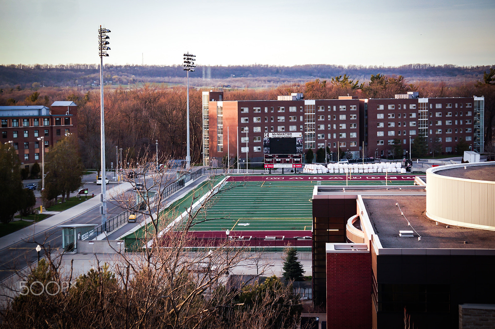 Sony Alpha NEX-3N + Sony E 55-210mm F4.5-6.3 OSS sample photo. Ron joyce stadium | mcmaster university photography