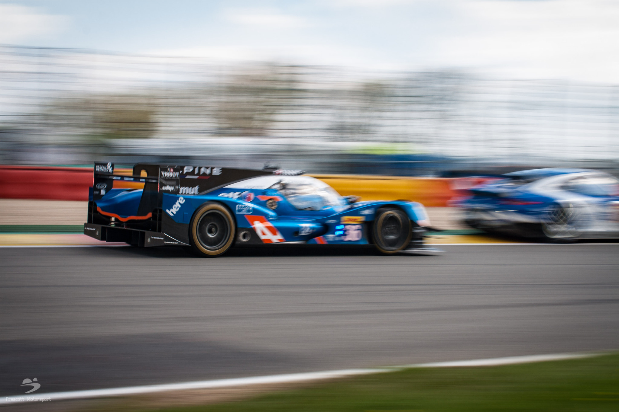 Sigma 50-500mm f/4-6.3 APO HSM EX sample photo. Signatech alpine passing the kcmg porsche at spa photography