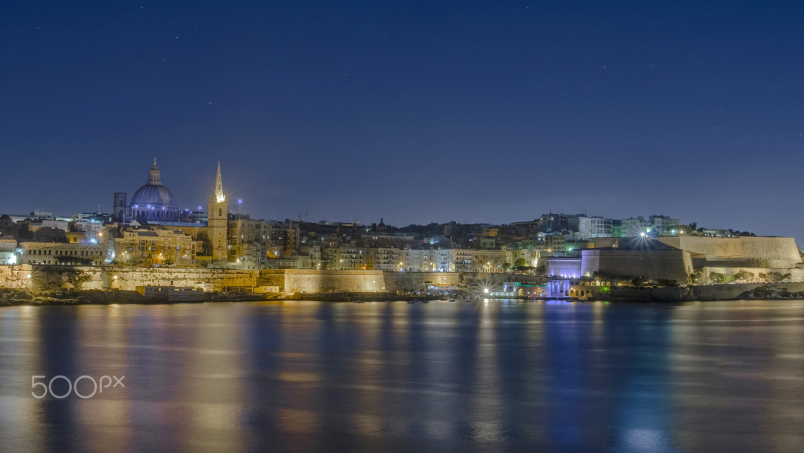 Pentax K-5 II sample photo. Malta at night photography