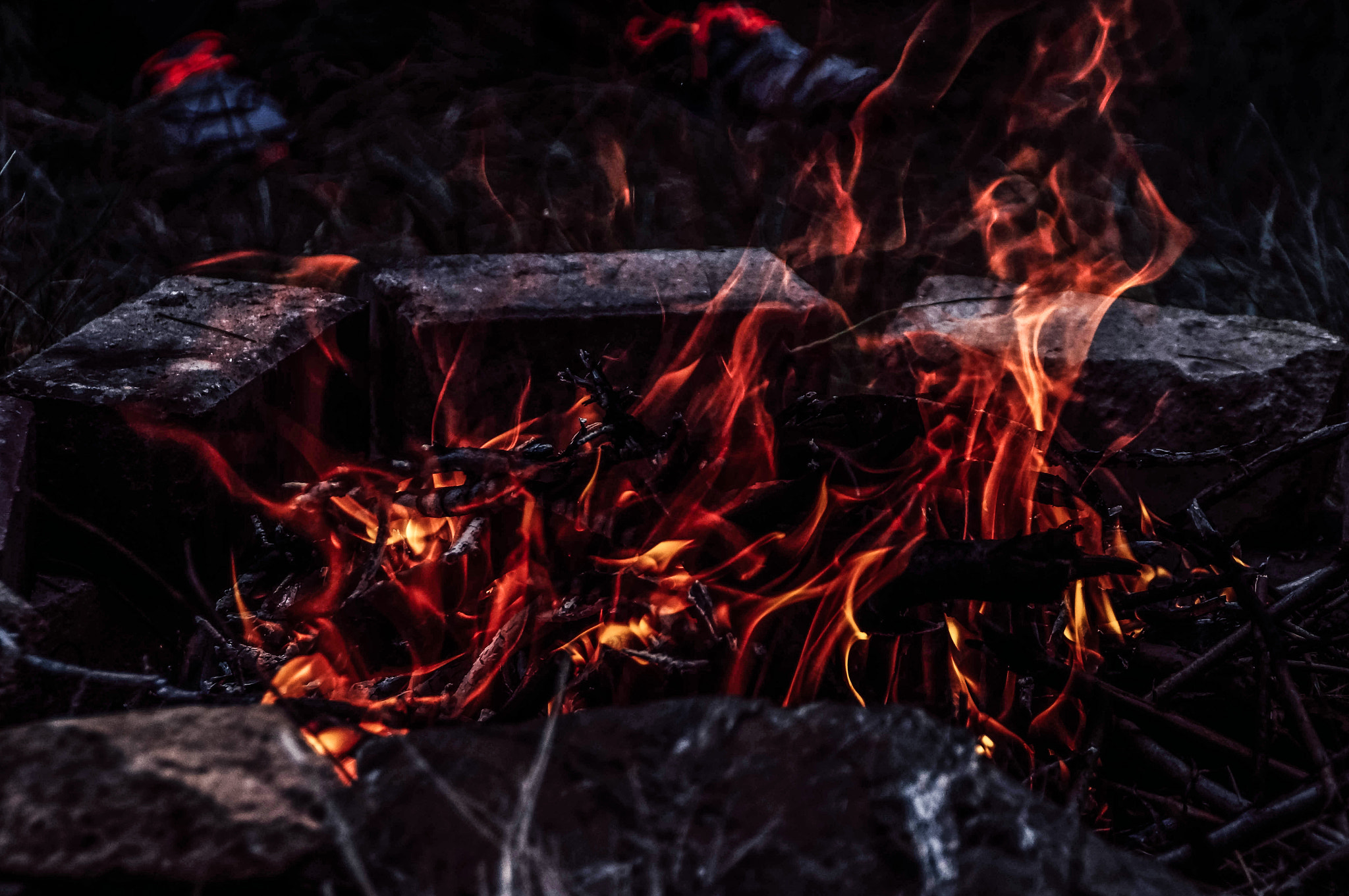 Sony SLT-A37 sample photo. Campfire photography