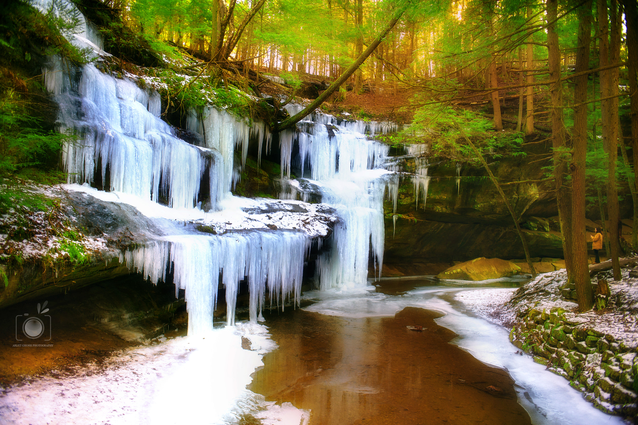 Nikon D3 + Nikon AF Nikkor 28mm F2.8D sample photo. Frozen fall.. photography