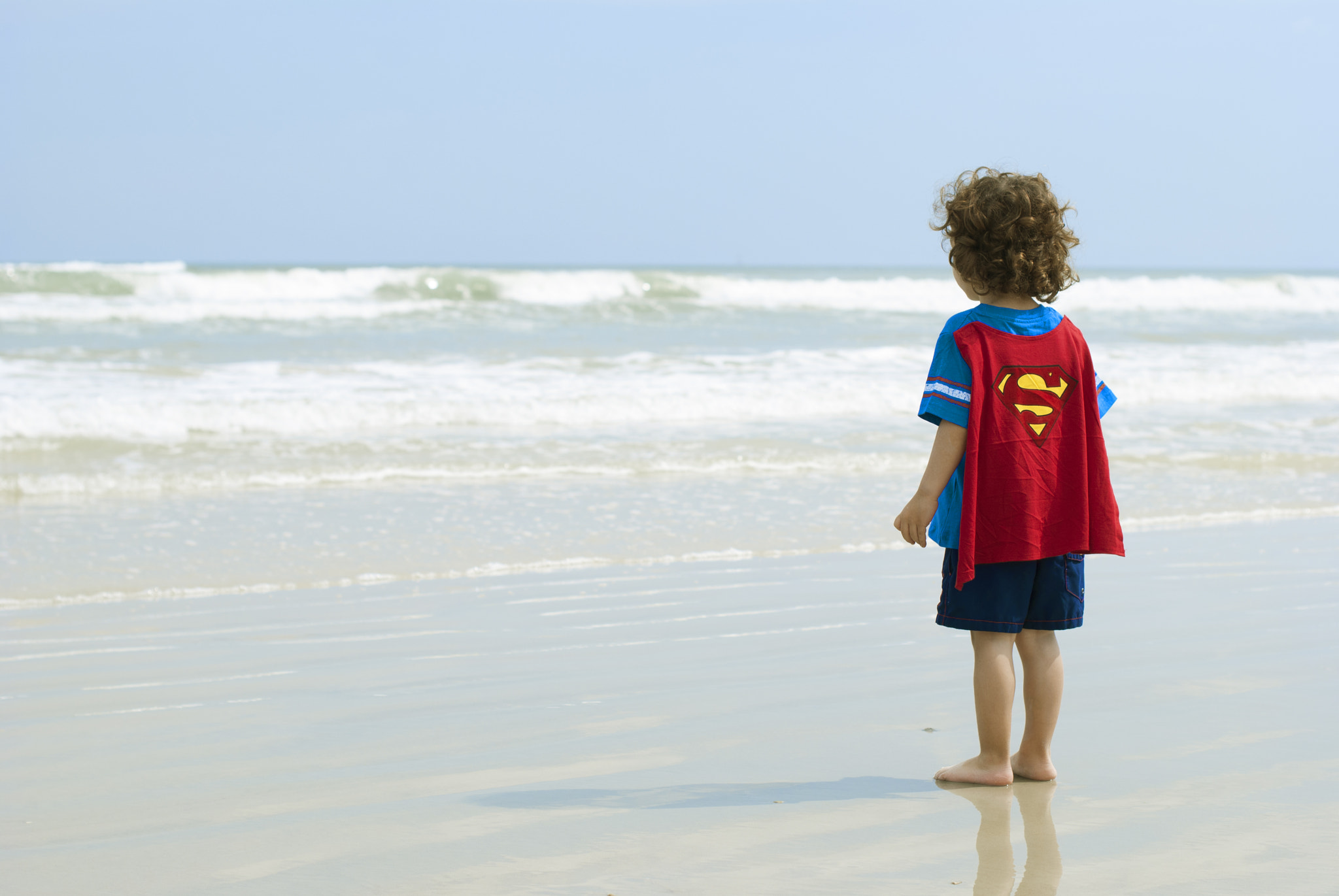 Nikon D60 + Nikon AF-S Nikkor 50mm F1.4G sample photo. Superman at the beach photography