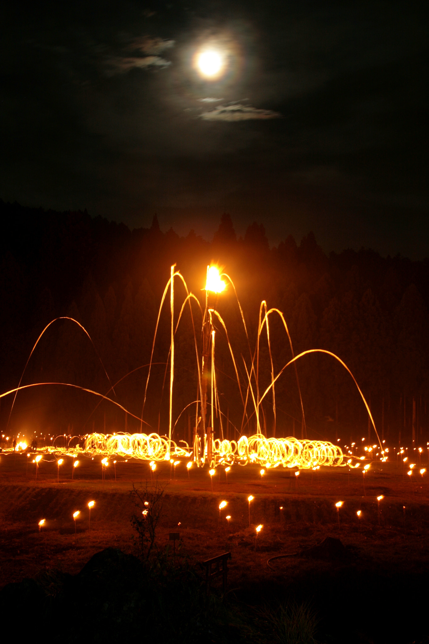 Canon EOS 400D (EOS Digital Rebel XTi / EOS Kiss Digital X) sample photo. Summer fire festival photography