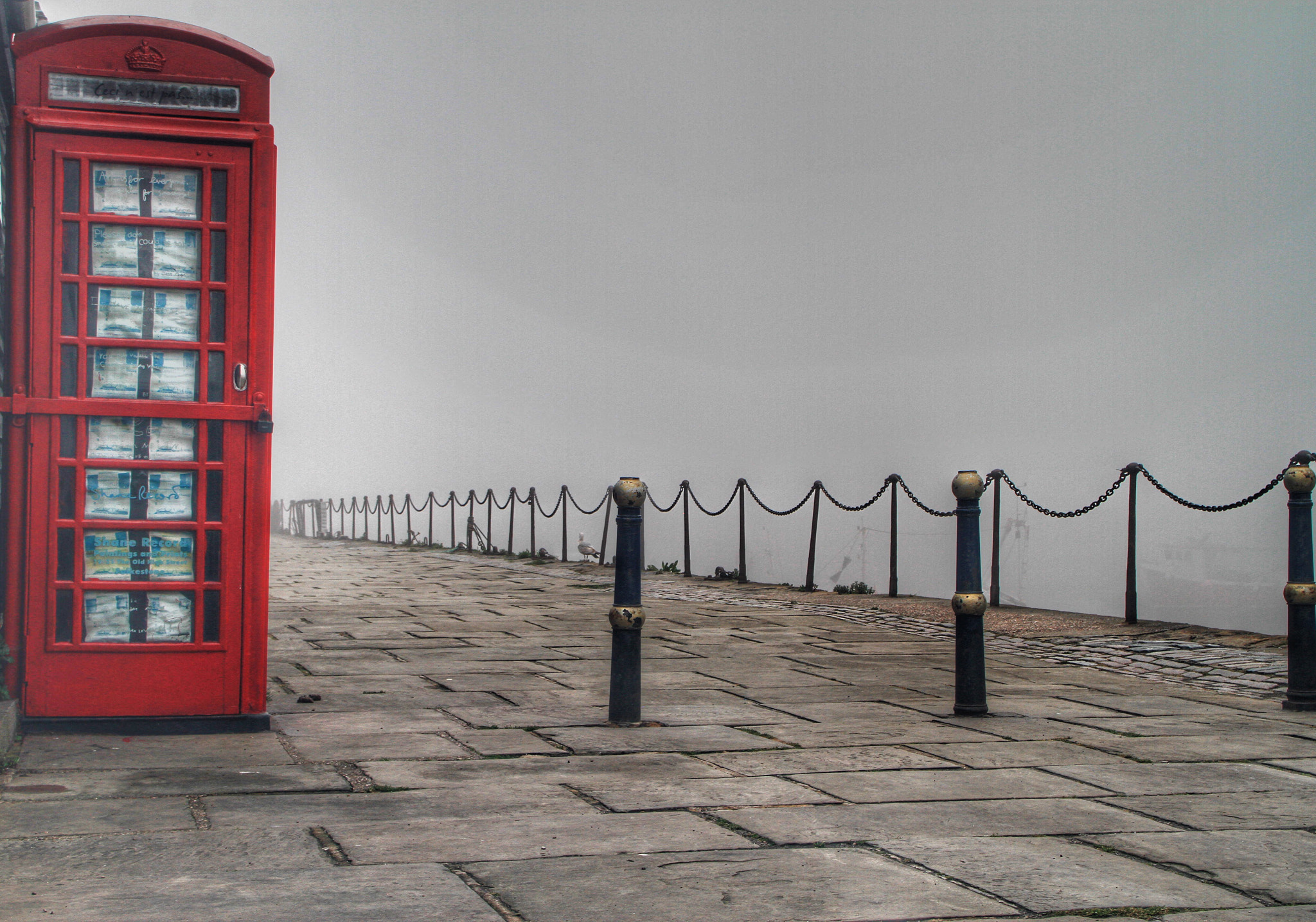 Canon EOS 7D + Canon 18-270mm sample photo. "phone home" made the most of the fog today photography