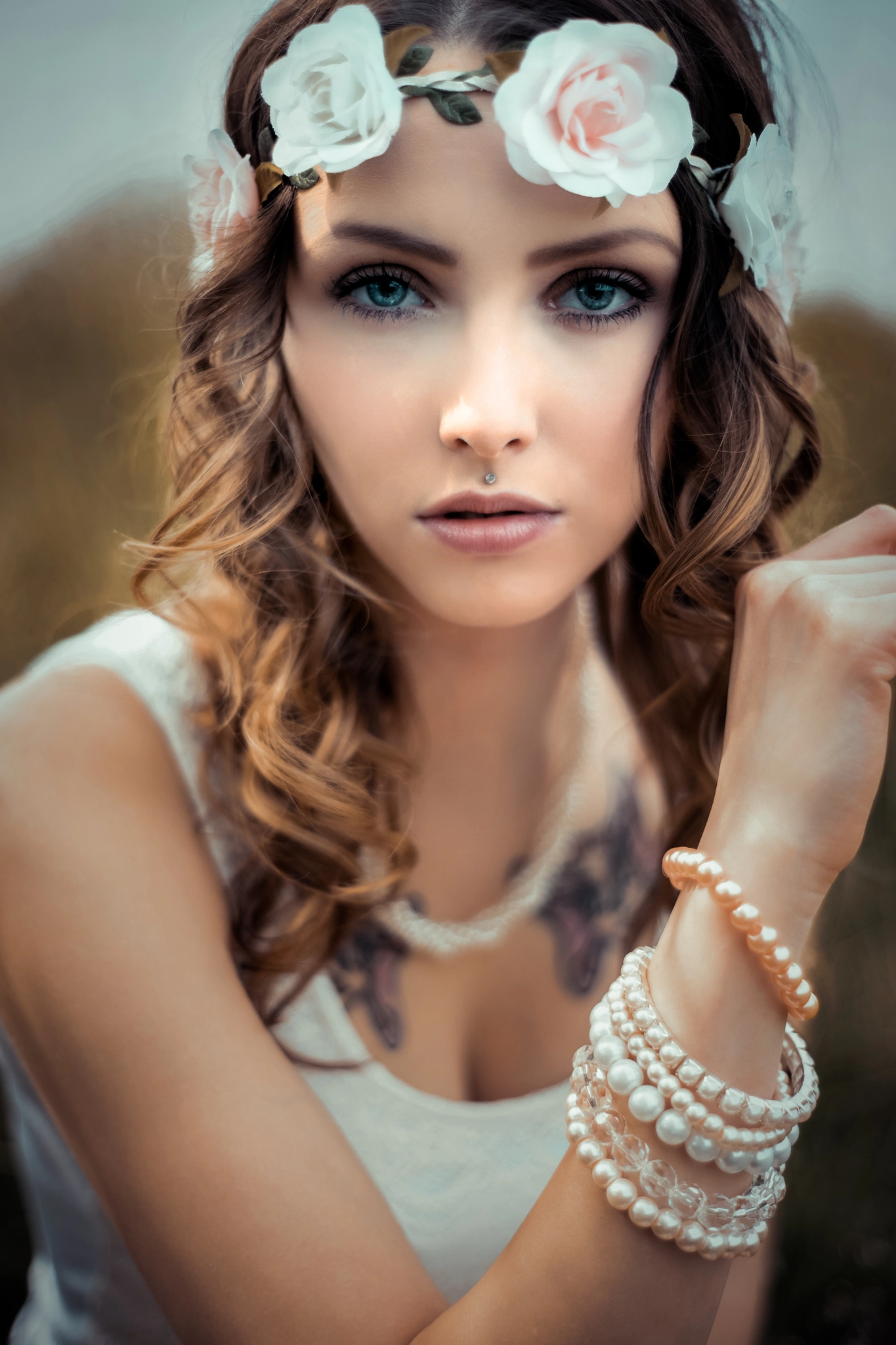 Sony a7 II + Minolta AF 50mm F1.7 New sample photo. Pretty woman in nature photography