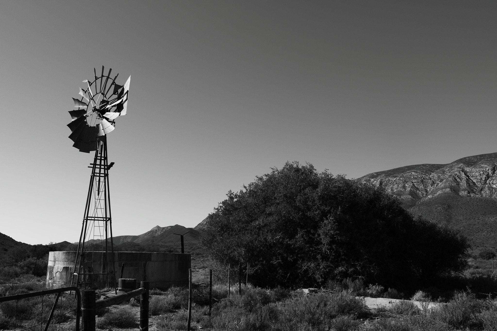 Canon EF-S 18-55mm F3.5-5.6 IS sample photo. Karoo windmill photography
