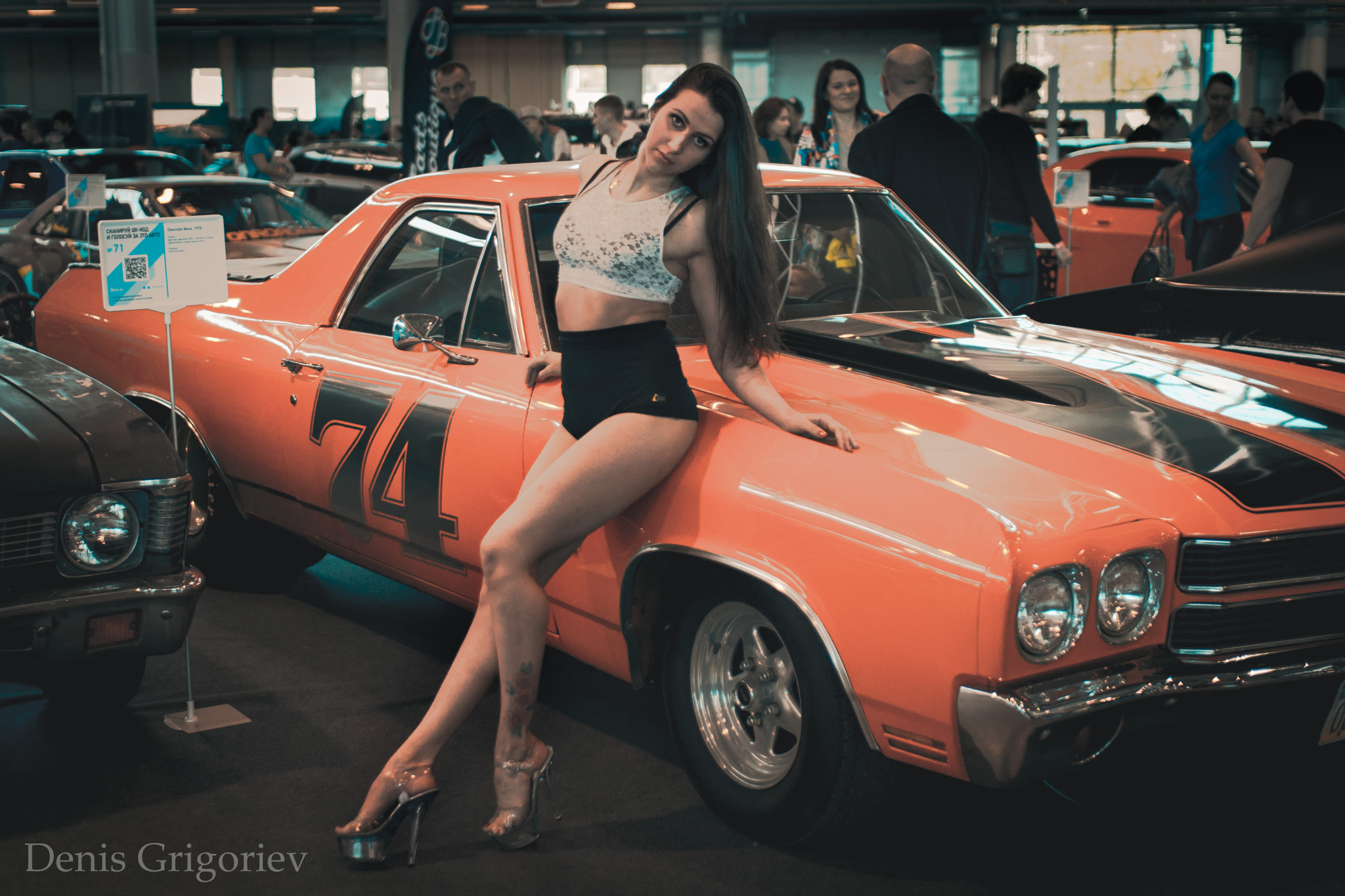 Nikon D5500 + Sigma 30mm F1.4 EX DC HSM sample photo. Royalautoshow. chevy and girl photography