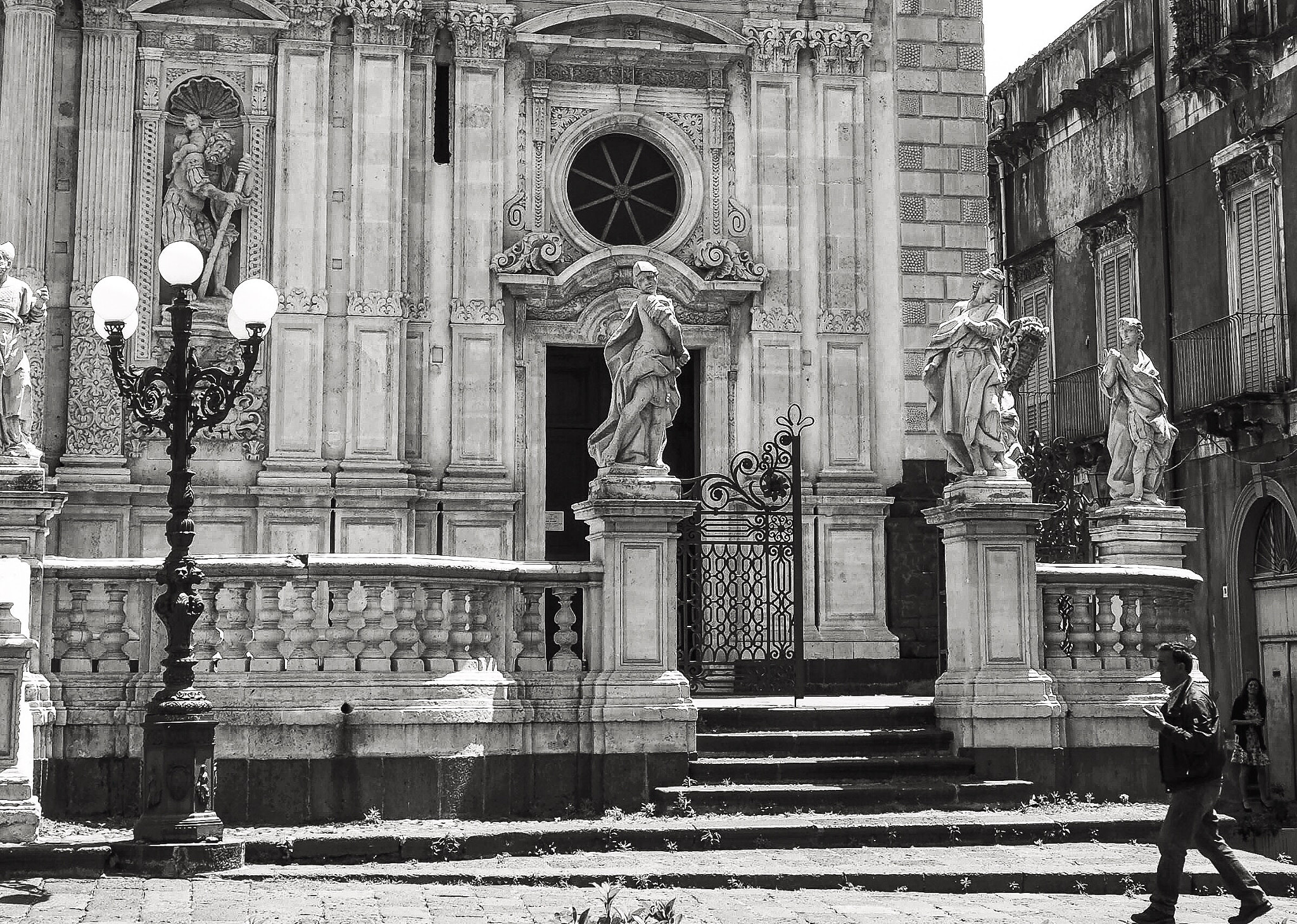 OLYMPUS M.12-50mm F3.5-6.3 sample photo. Acireale sicilia, church in baroque style . photography
