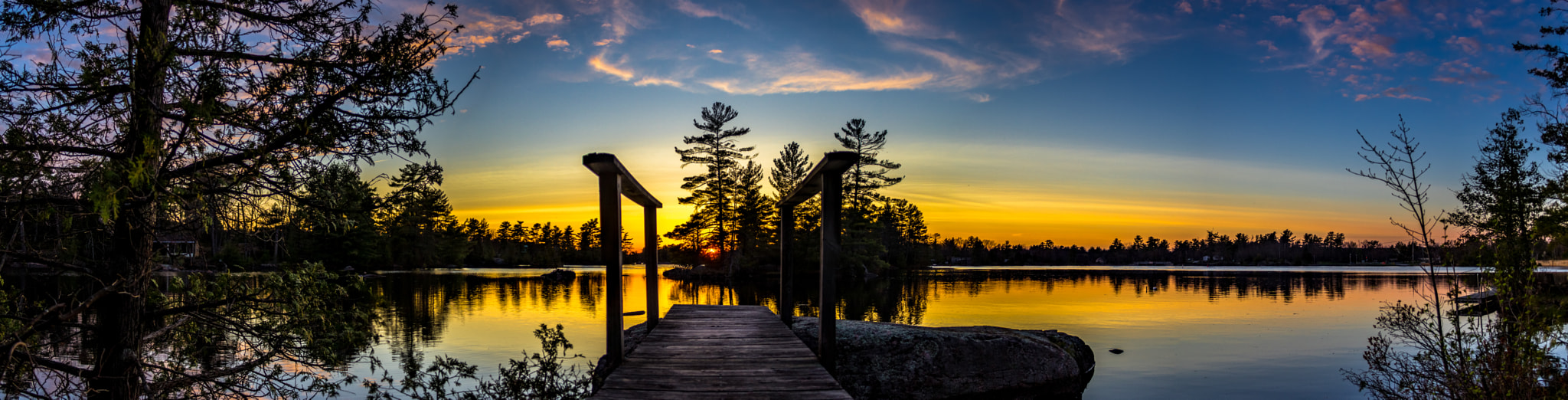 Canon EF-S 18-55mm F3.5-5.6 sample photo. Sunset panorama photography