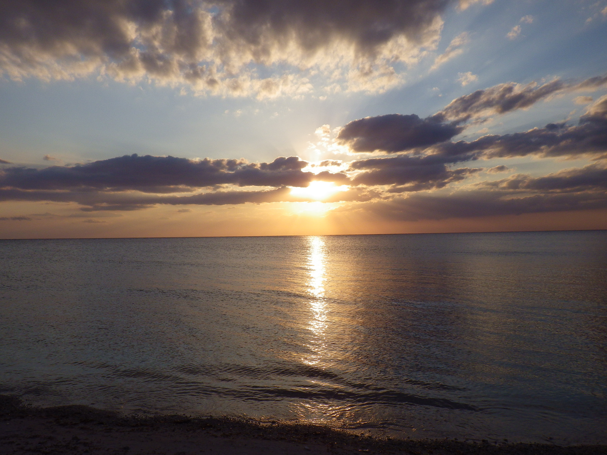 Pentax Optio WG-2 sample photo. Cozumelito sunset photography