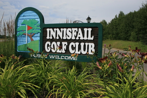 Canon EF-S 18-55mm F3.5-5.6 sample photo. Entrance of innisfail golf club photography