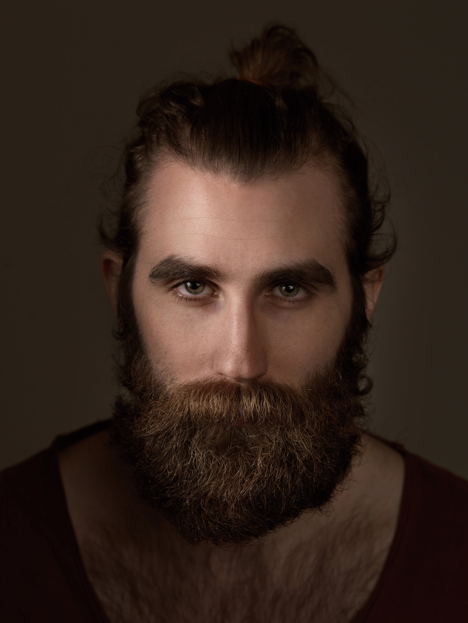 HC 100 sample photo. Bearded portrait photography