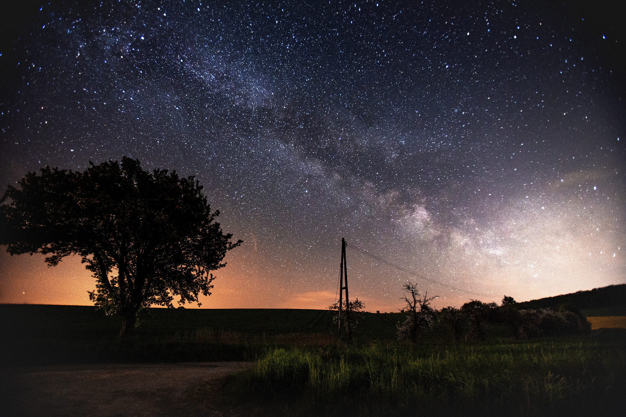 Canon EF 16-35mm F2.8L USM sample photo. Milkyway over lower saxony photography