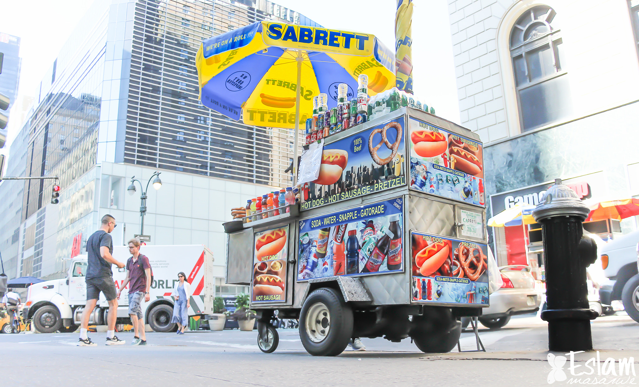 Canon EF-S 18-135mm F3.5-5.6 IS STM sample photo. Nyc food car photography