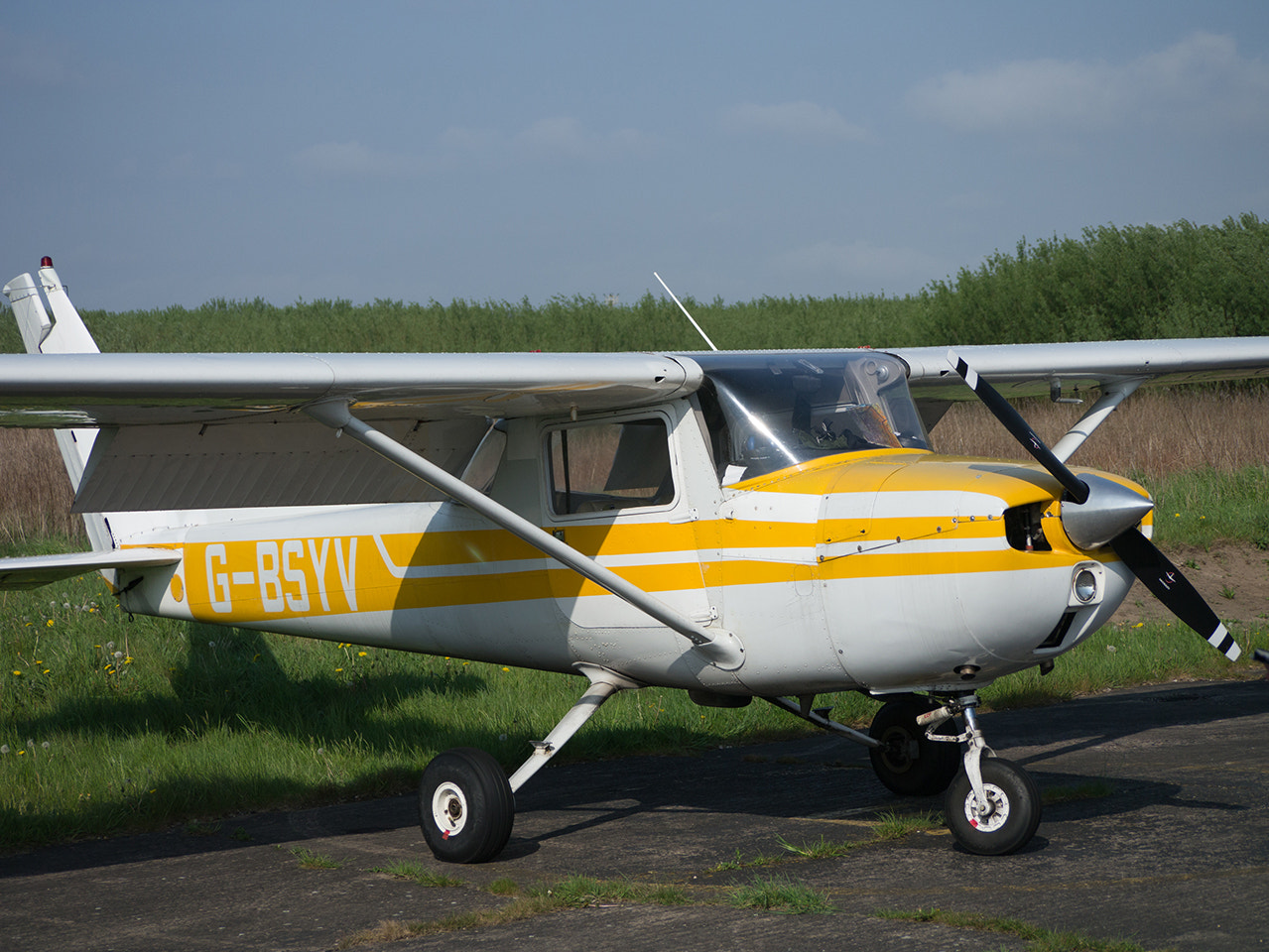Panasonic Lumix G Vario 45-200mm F4-5.6 OIS sample photo. Cessna 150 photography