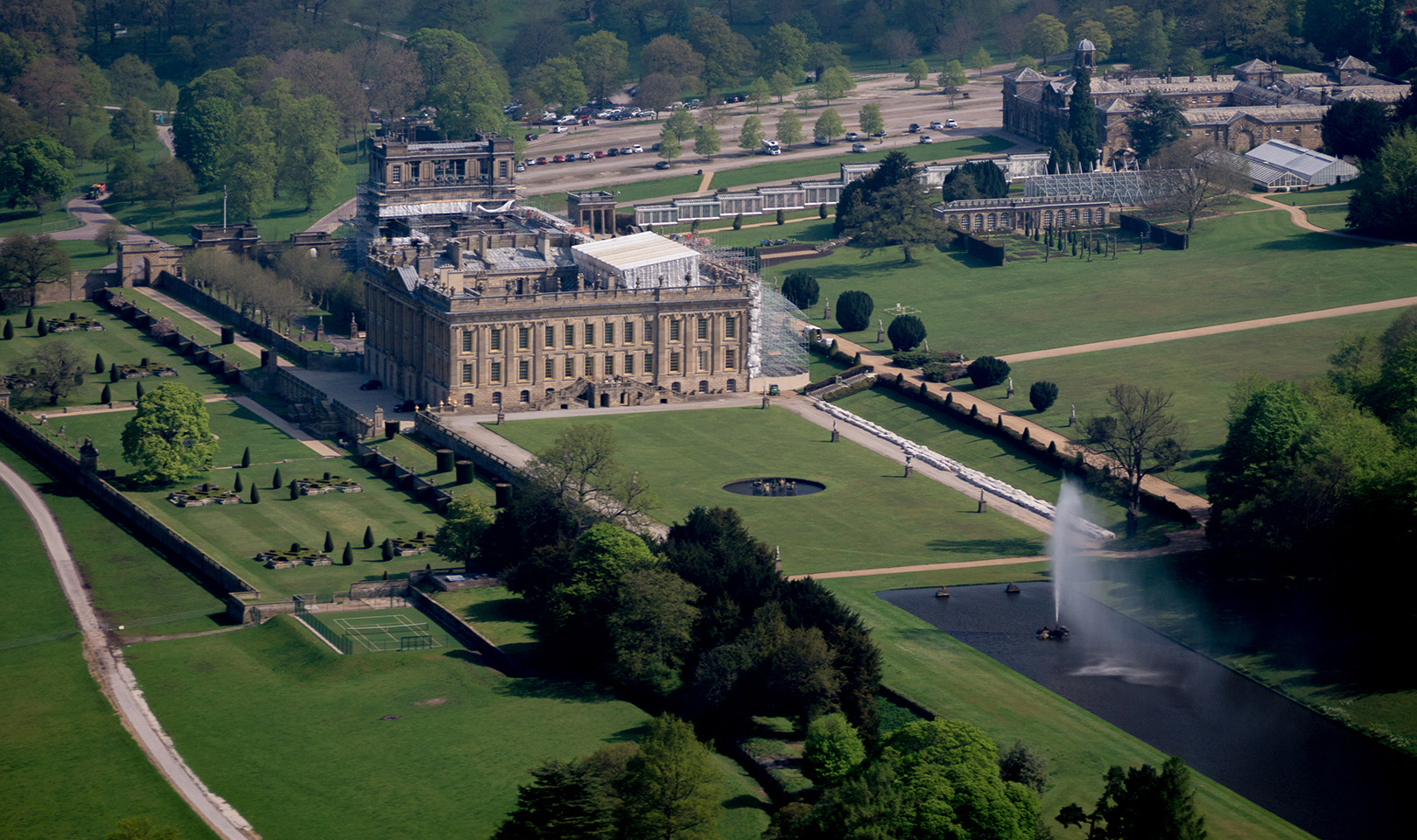 Panasonic Lumix G Vario 45-200mm F4-5.6 OIS sample photo. Chatsworth house photography