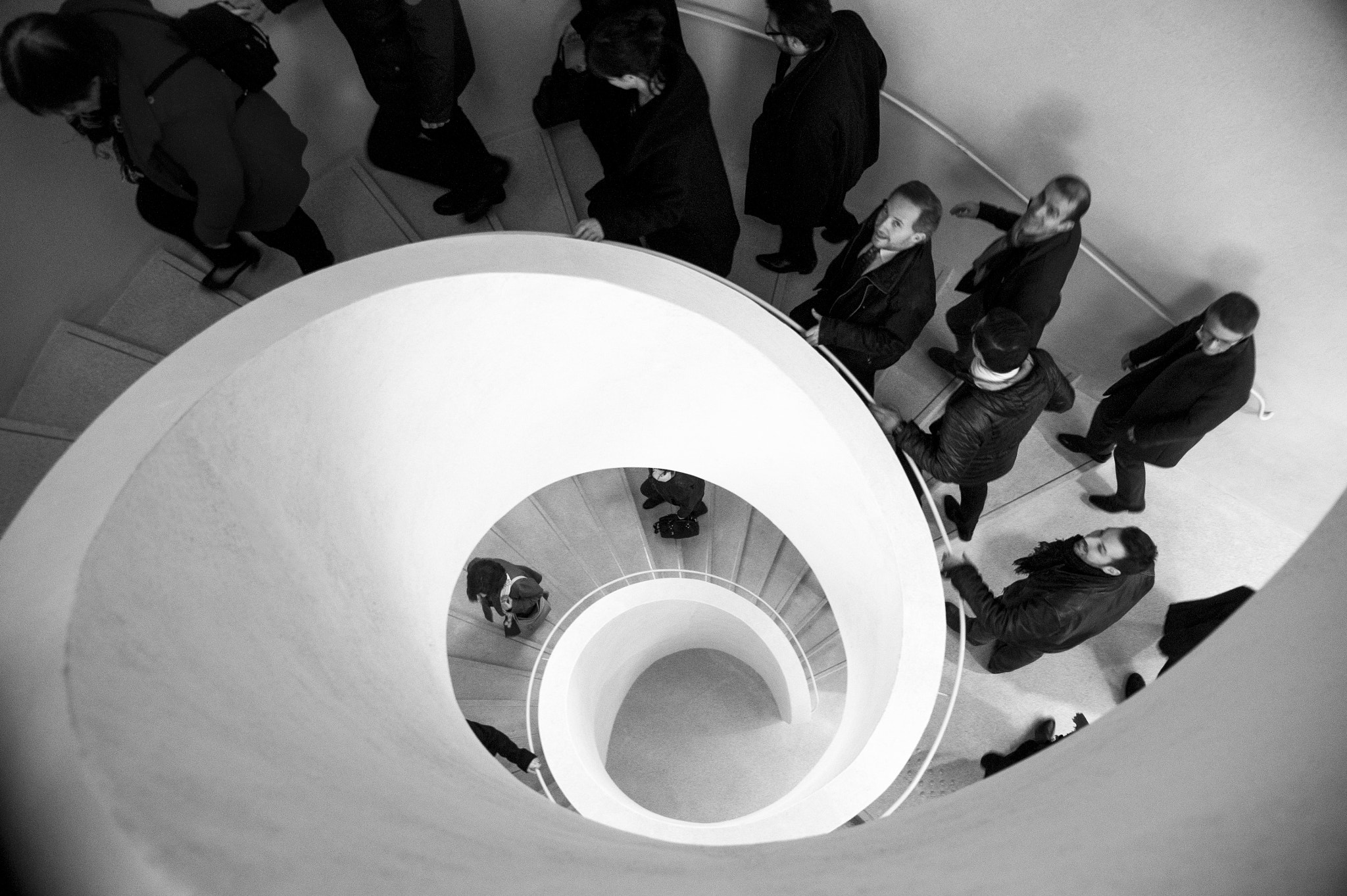 Sony SLT-A33 sample photo. Unterlinden museum spiral stairs photography