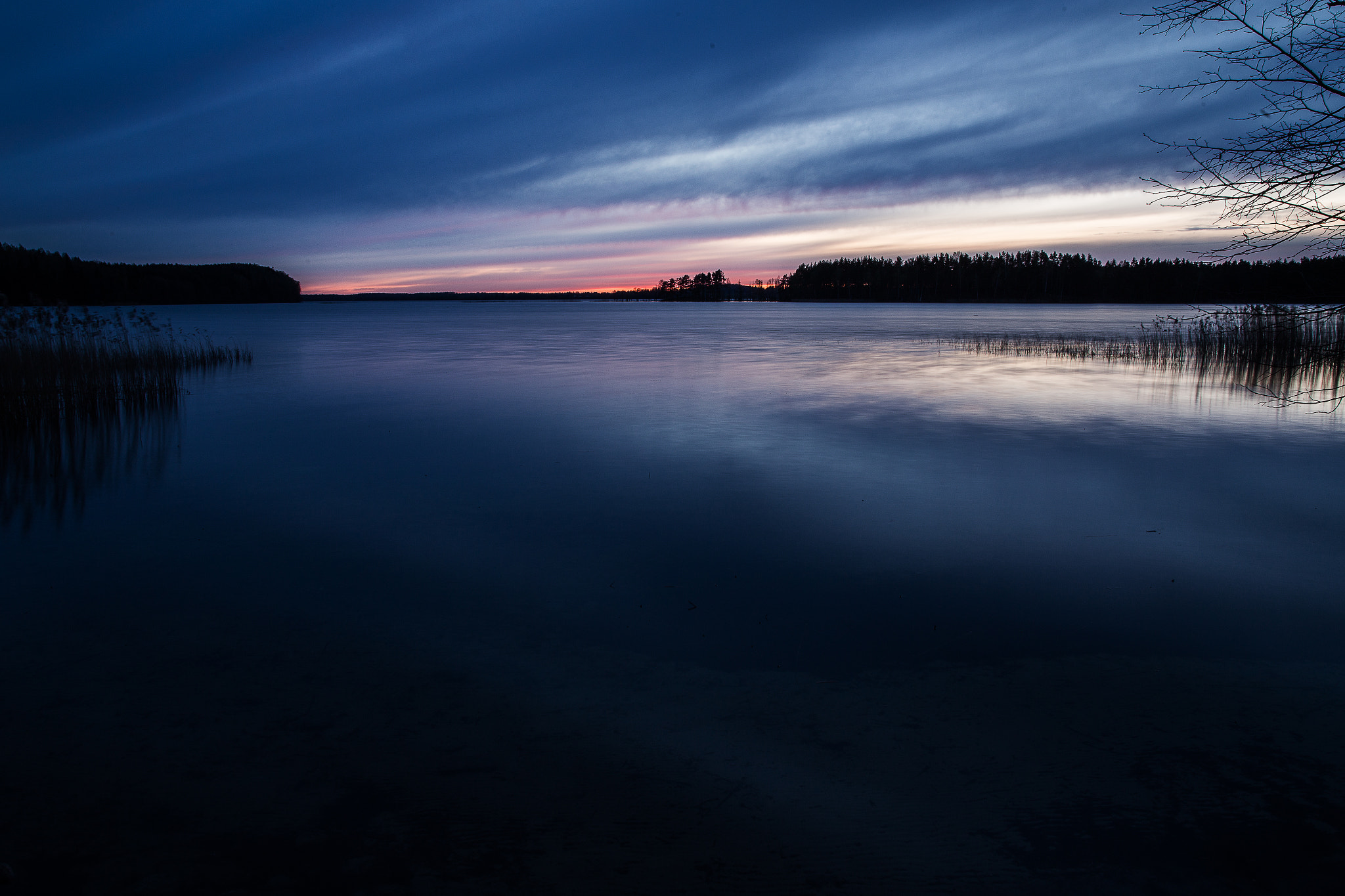 Canon EOS 6D + Sigma 28mm f/1.8 DG Macro EX sample photo. Braslav lake sunset #1 photography
