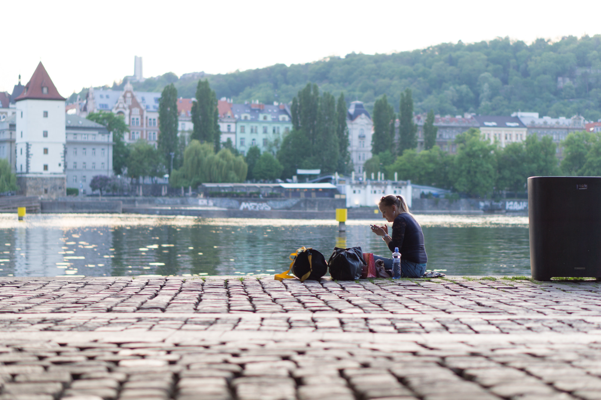 Sony a5100 + E 50mm F1.8 OSS sample photo. Moldau promenade photography
