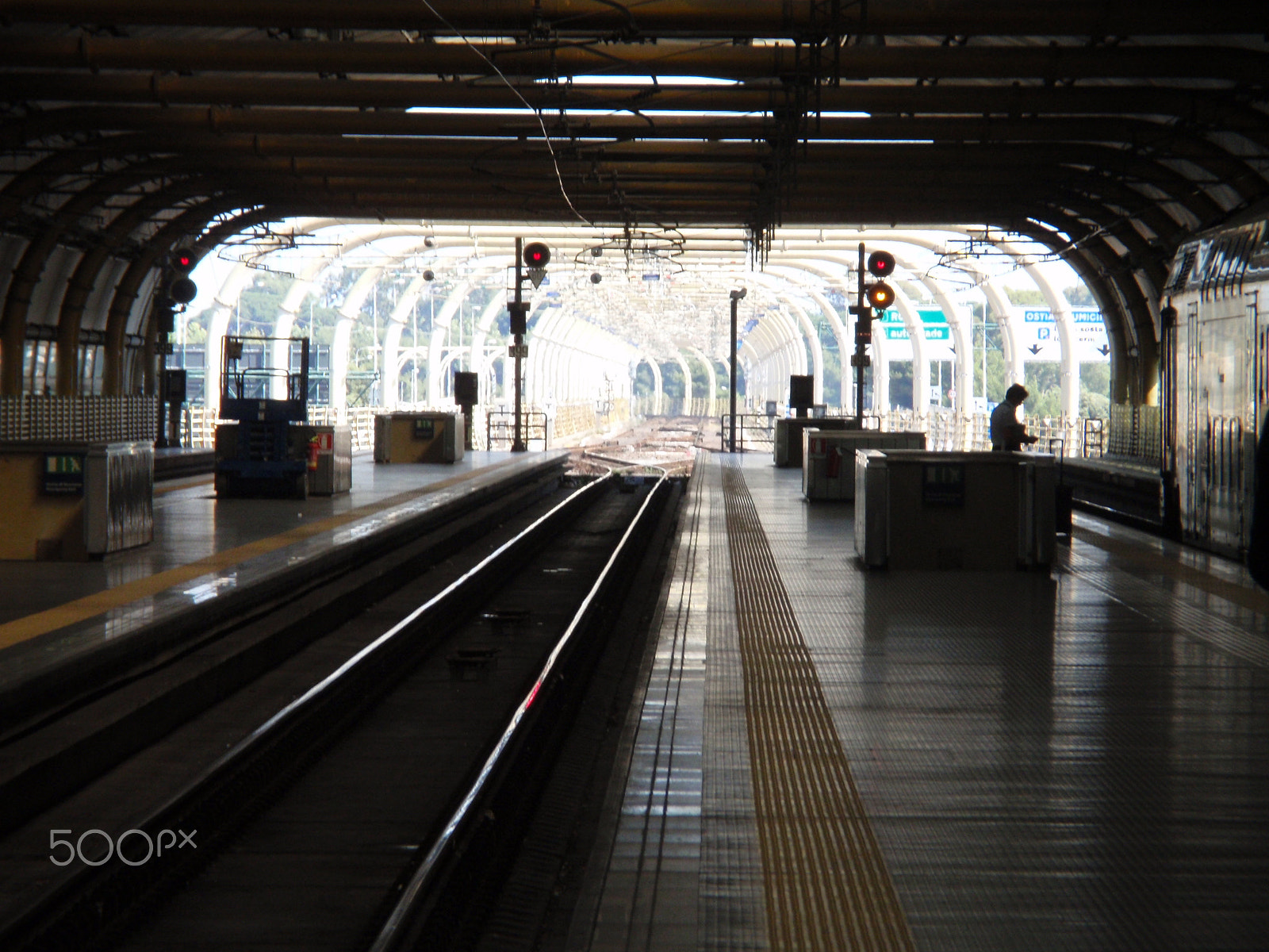 Olympus u1010,S1010 sample photo. All trains have gone photography