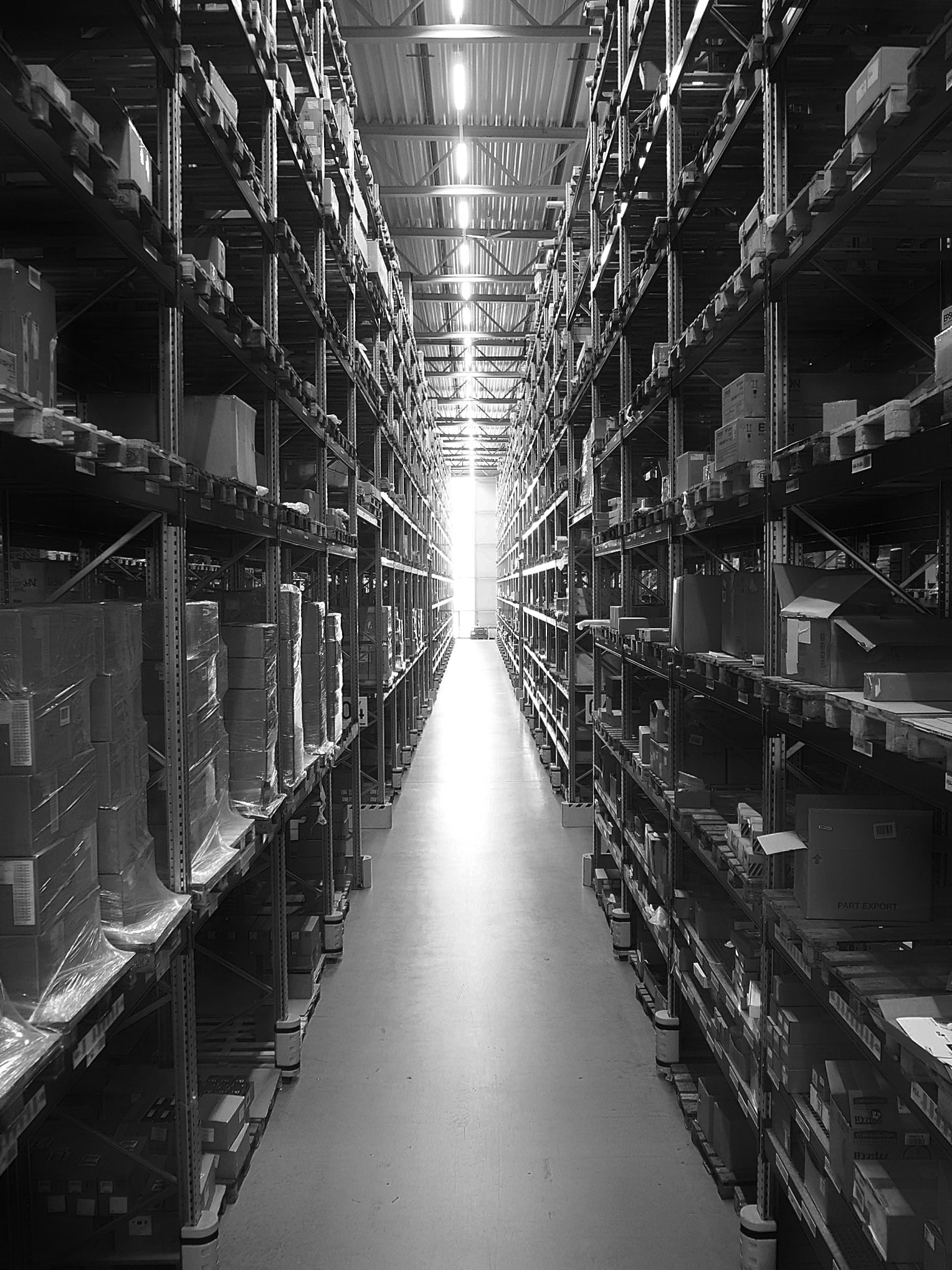 Olympus M.Zuiko Digital ED 14-42mm F3.5-5.6 EZ sample photo. Warehouse in the morning before this morning shift starts photography