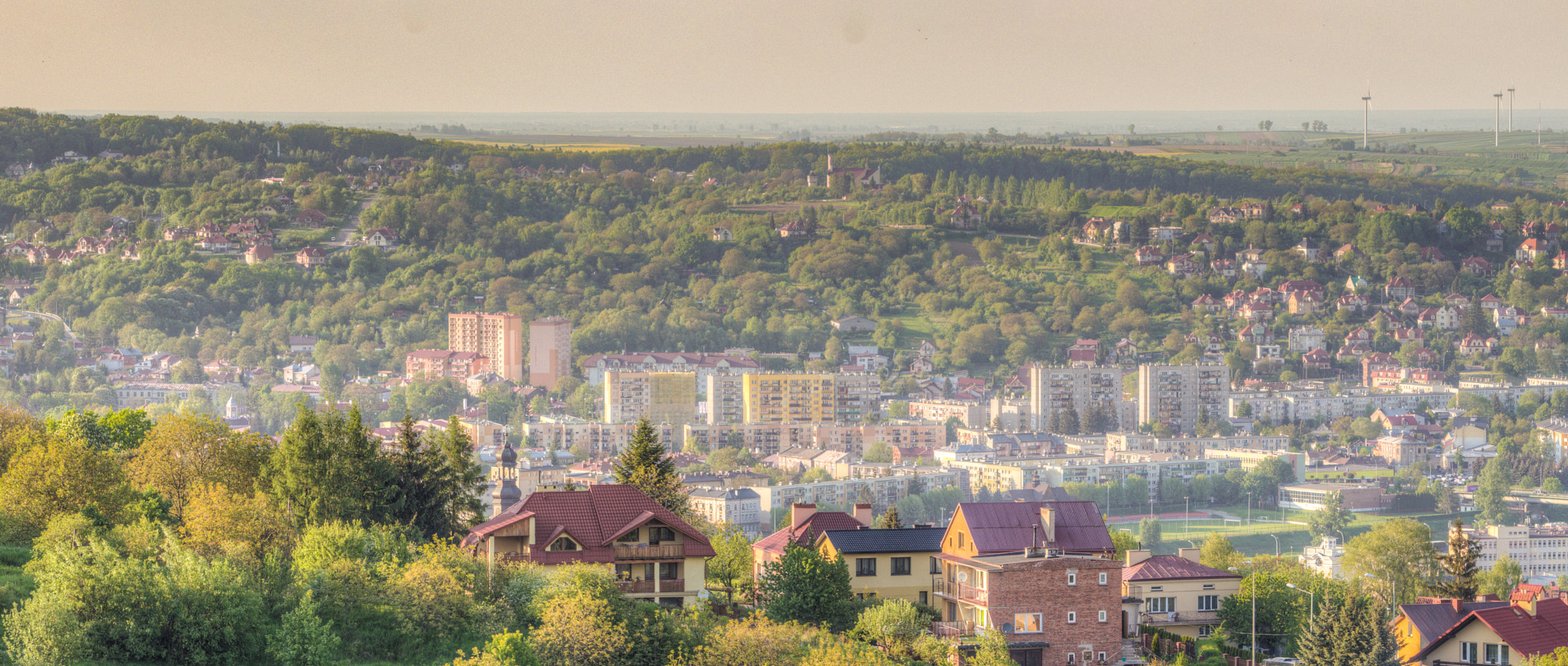 Pentax K-5 sample photo. Przemyśl panorama (zasanie) photography