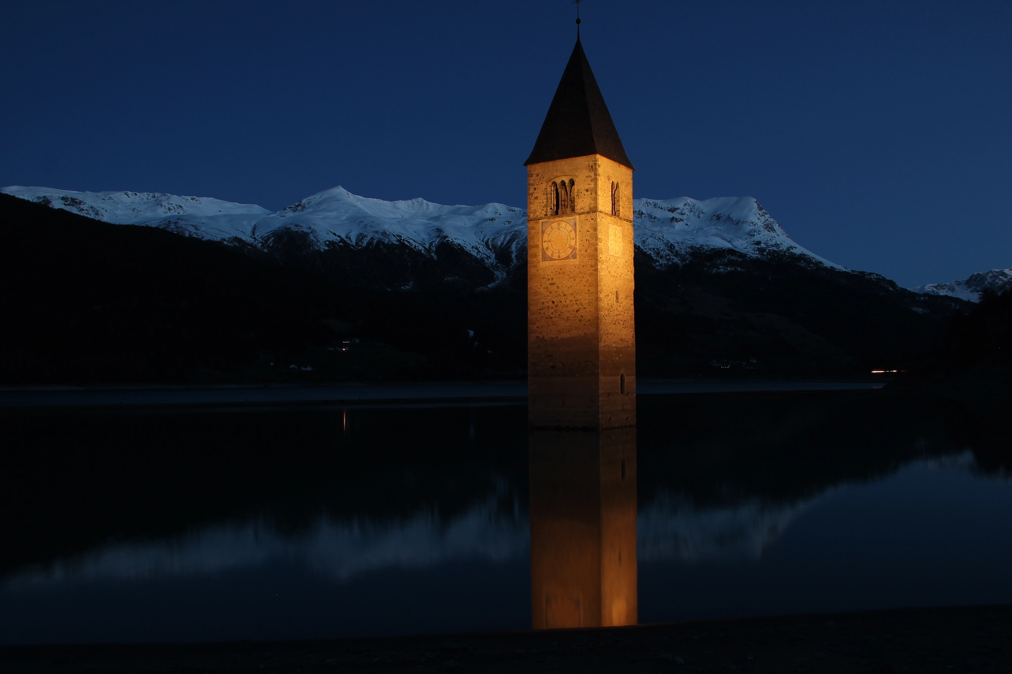 Canon EF 75-300mm F4.0-5.6 IS USM sample photo. Reschensee photography