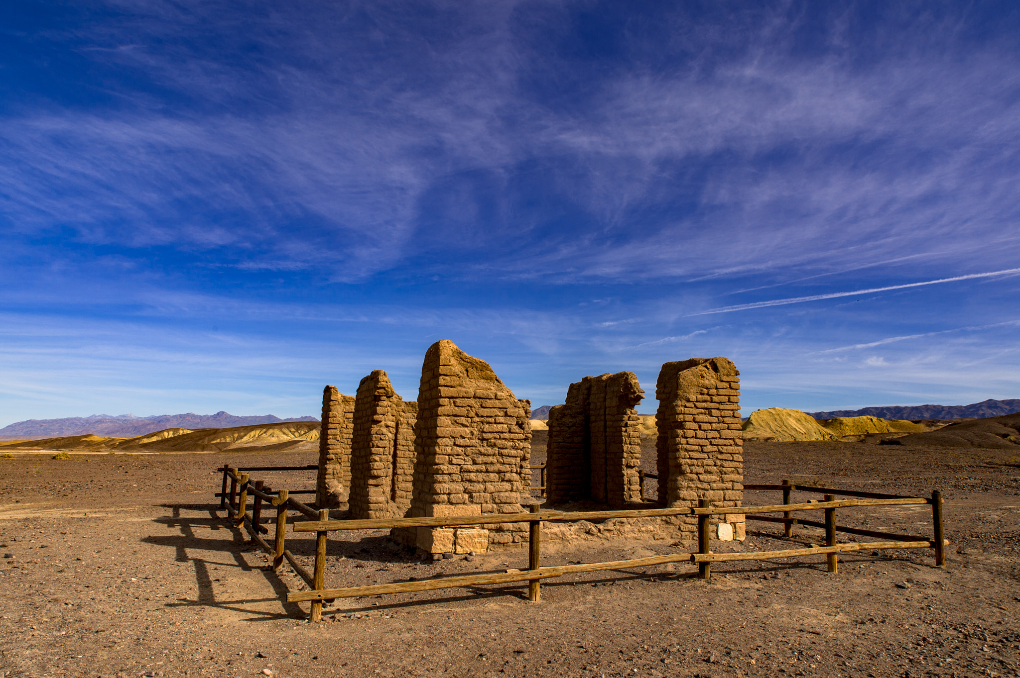 Nikon Df sample photo. Death valley borax mine site photography