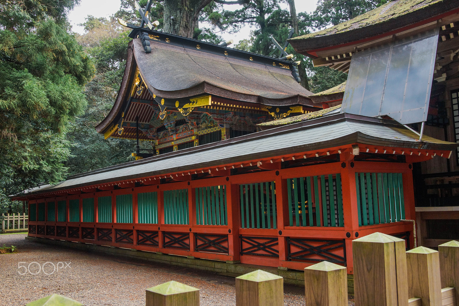 Sony a99 II + Minolta AF 28-70mm F2.8 G sample photo. Side view of kashima shinto main shrine photography