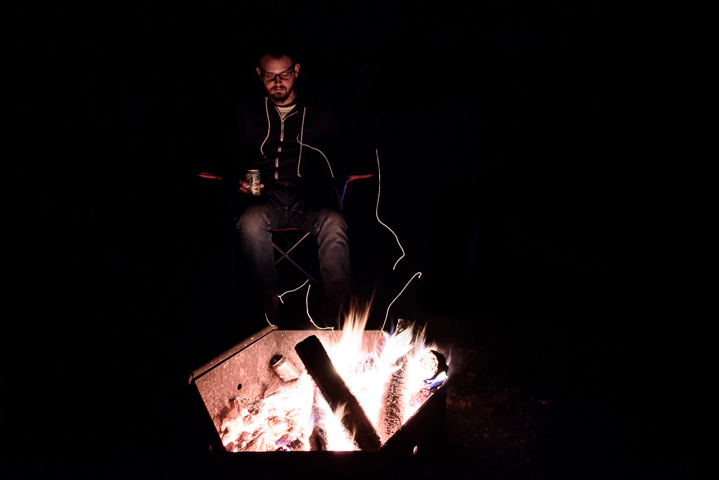 Nikon D750 + AF-S Nikkor 35mm f/1.8G sample photo. Weekend campfire photography