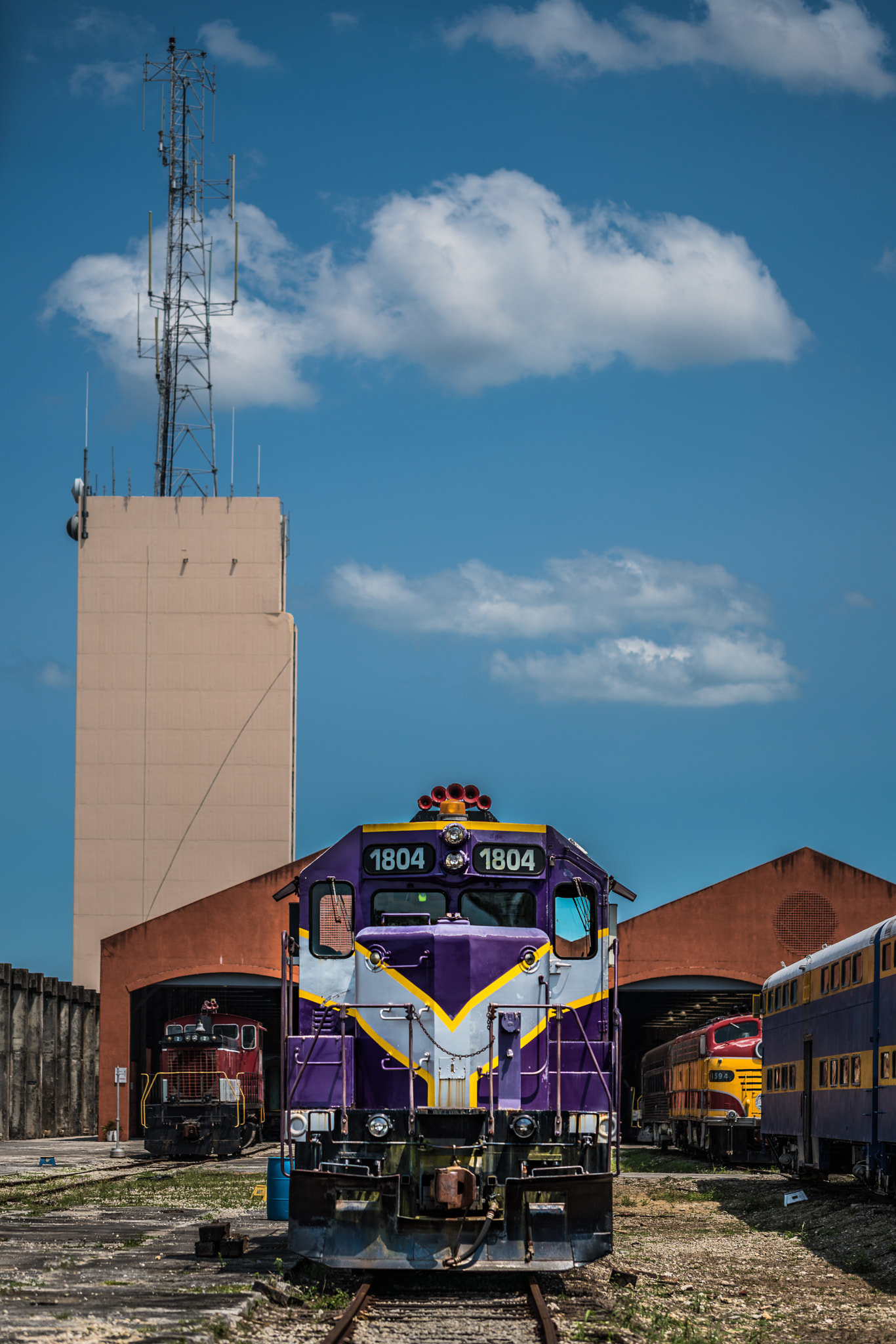 Sony a7R II + Canon EF 100mm F2.8L Macro IS USM sample photo. Railroad museum photography