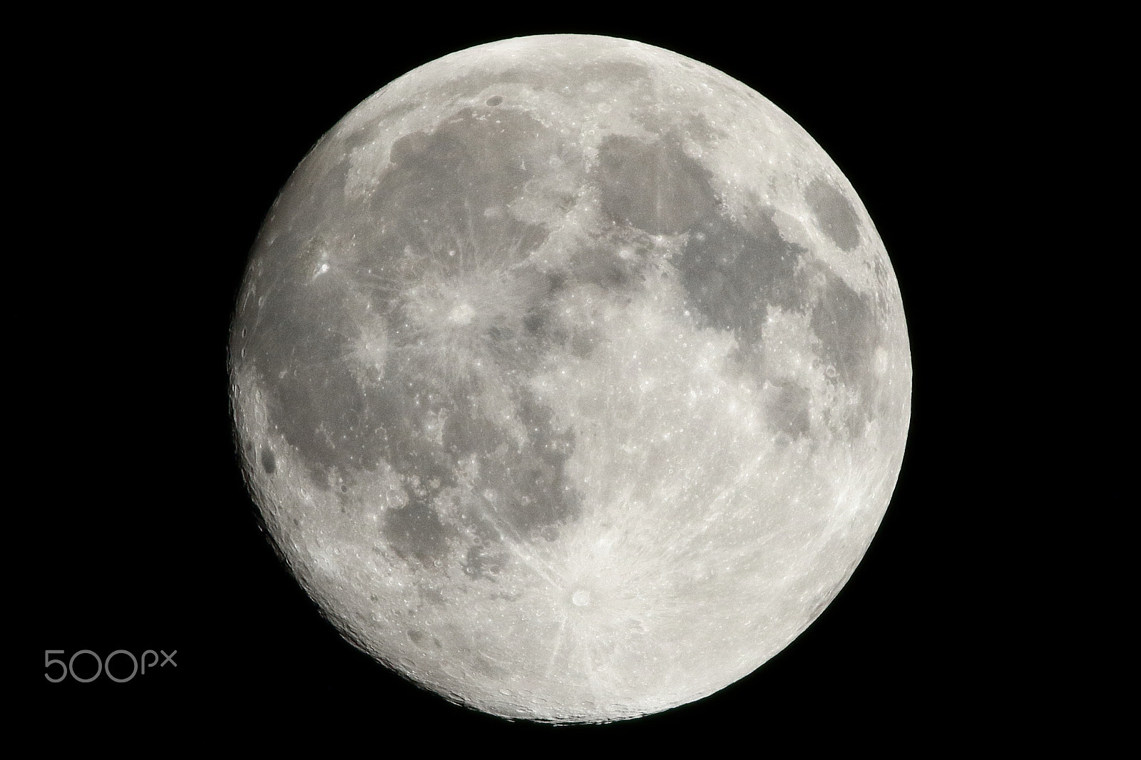 Canon EF 400mm F5.6L USM sample photo. Moon photography