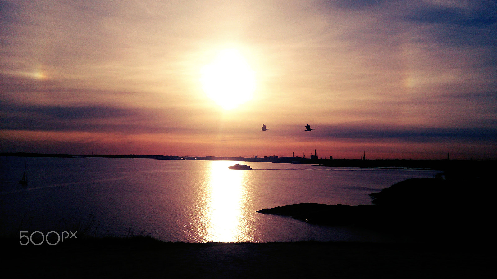Sony Xperia ZR sample photo. Sunset photography
