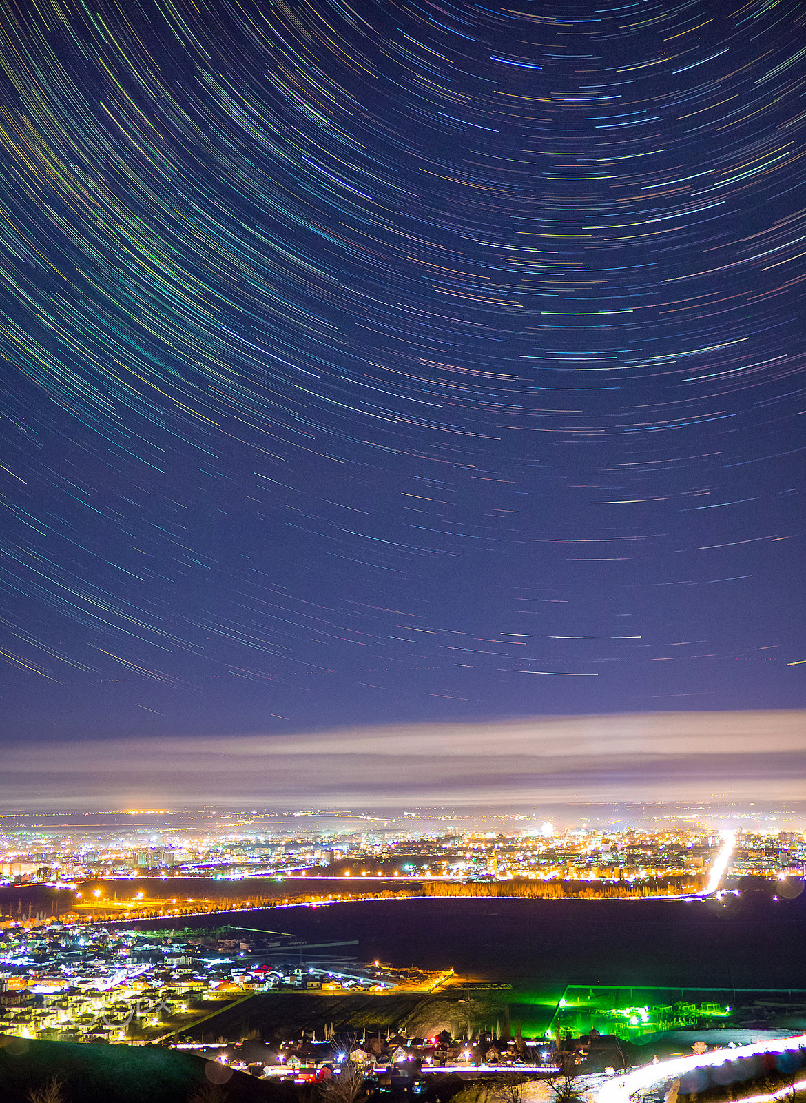 Olympus OM-D E-M10 + Panasonic Lumix G 20mm F1.7 ASPH sample photo. City under the stars. photography