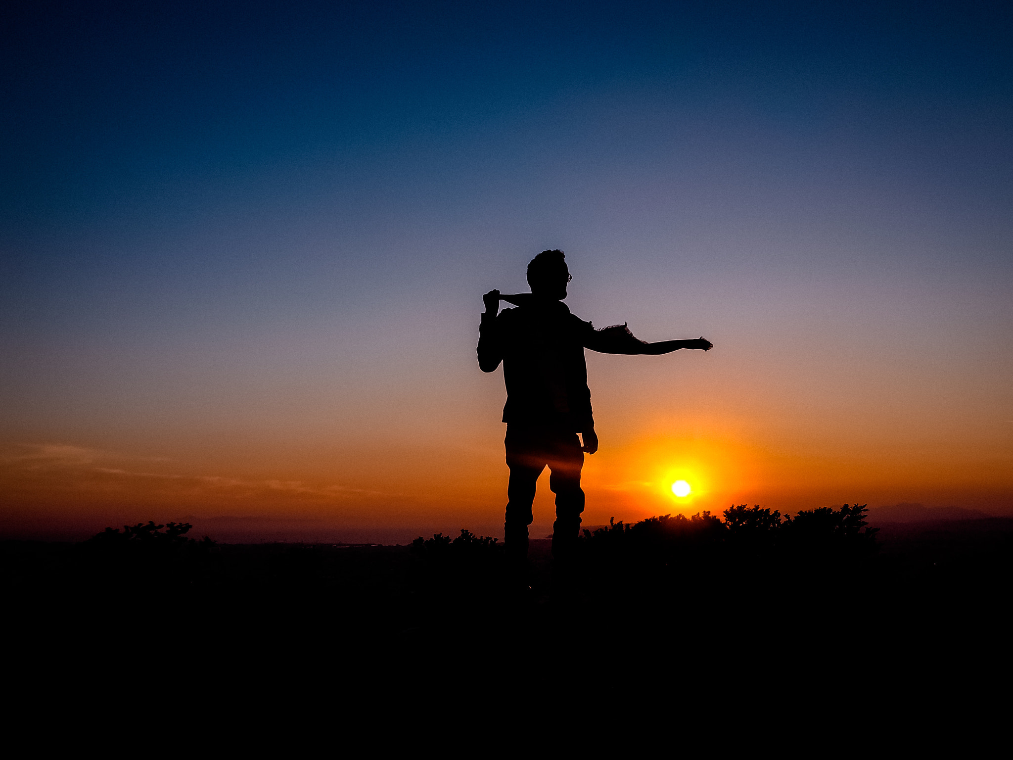 RICOH GR LENS sample photo. Sunset over athens photography