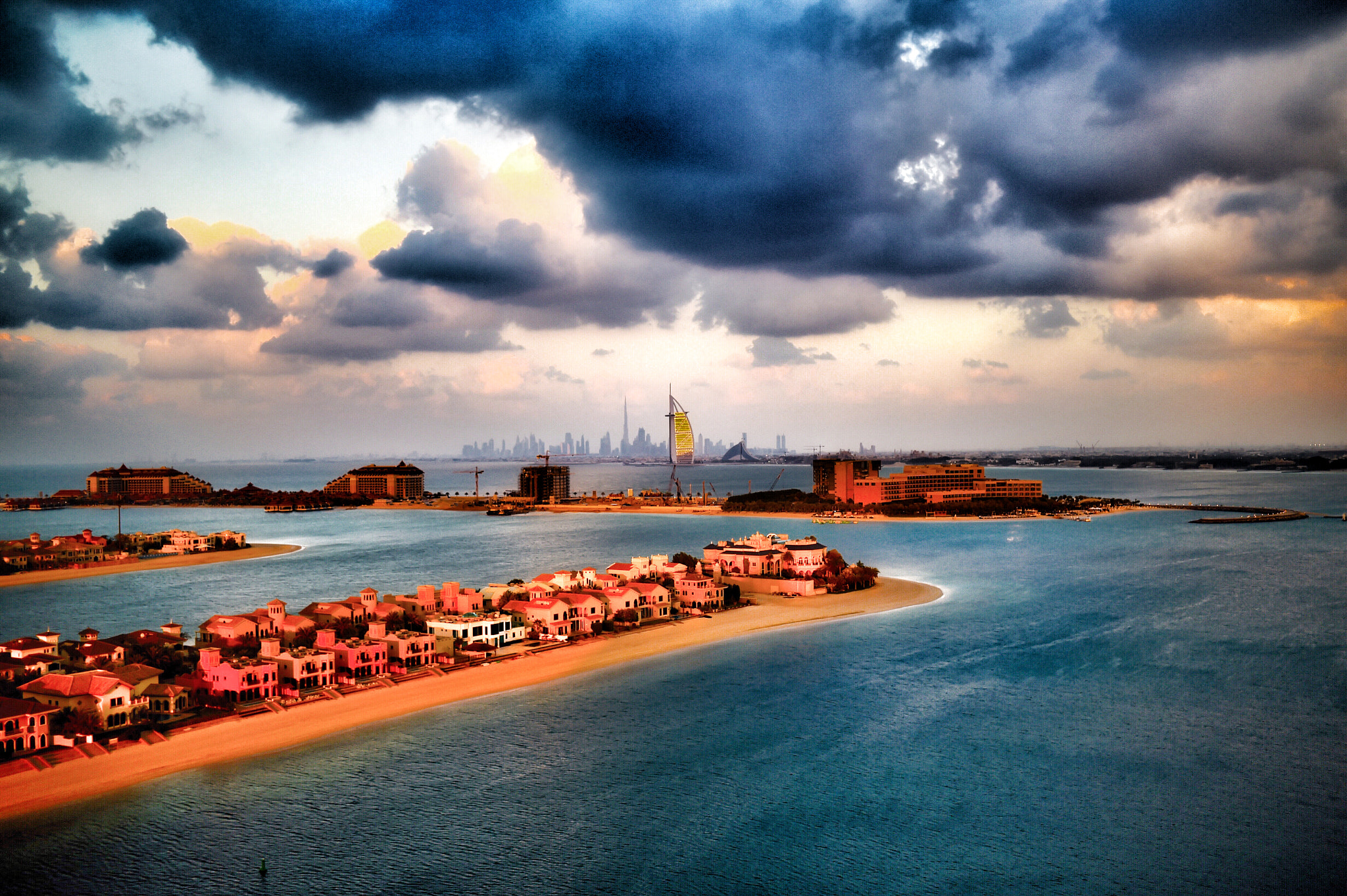 AF-S Nikkor 35mm f/1.8G sample photo. Dubai storm clouds photography