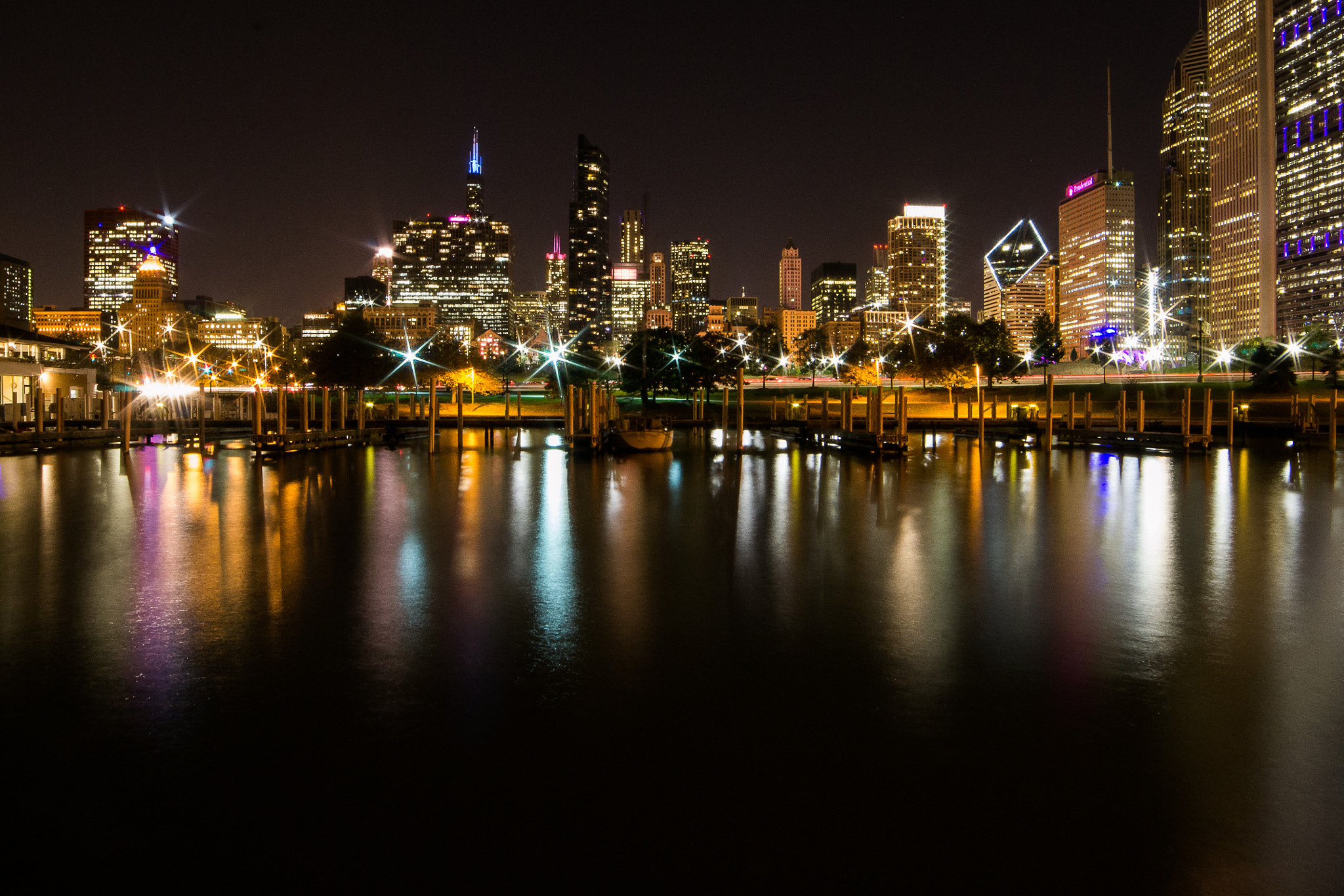 Samyang 14mm F2.8 ED AS IF UMC sample photo. Chicago lights photography