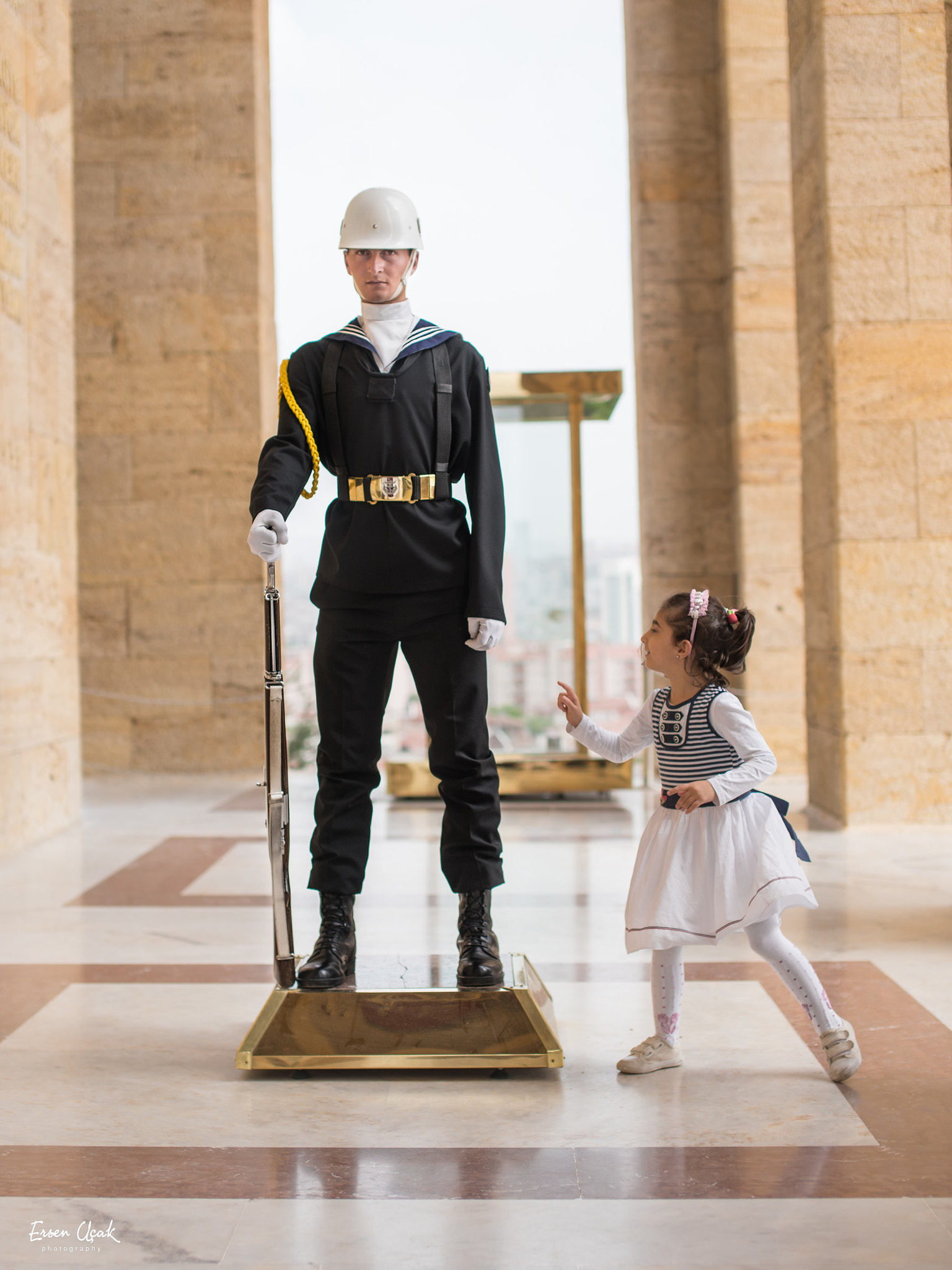 Sony a99 II + Sigma 50mm F1.4 EX DG HSM sample photo. The soldier and the kid photography