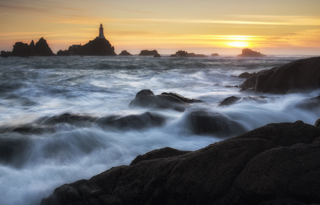 Sony a6000 + Canon EF 17-40mm F4L USM sample photo. Corbiere sunset photography