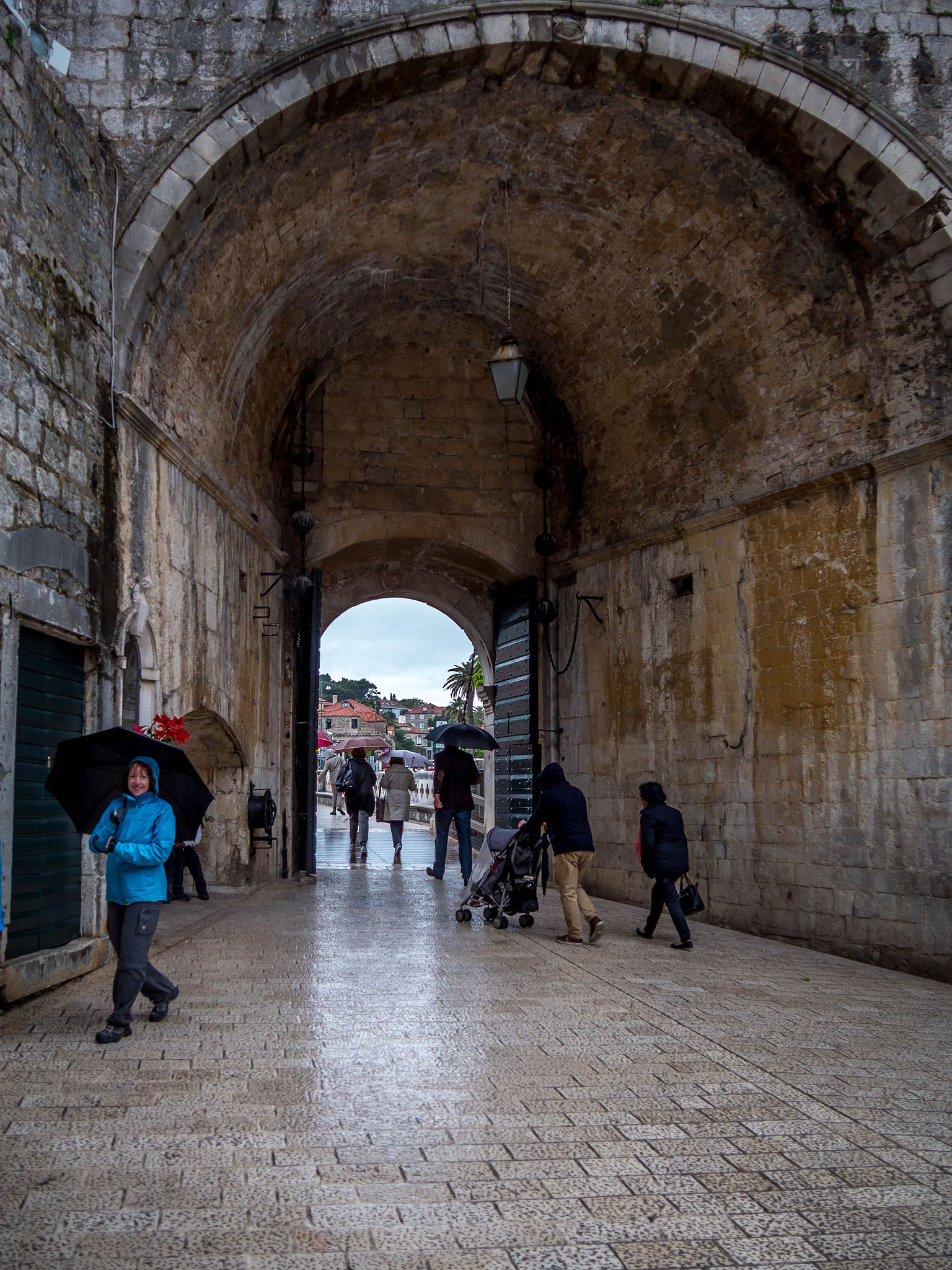 Panasonic Lumix DMC-GH3 sample photo. Inside dubrovnik on a drizzly day photography