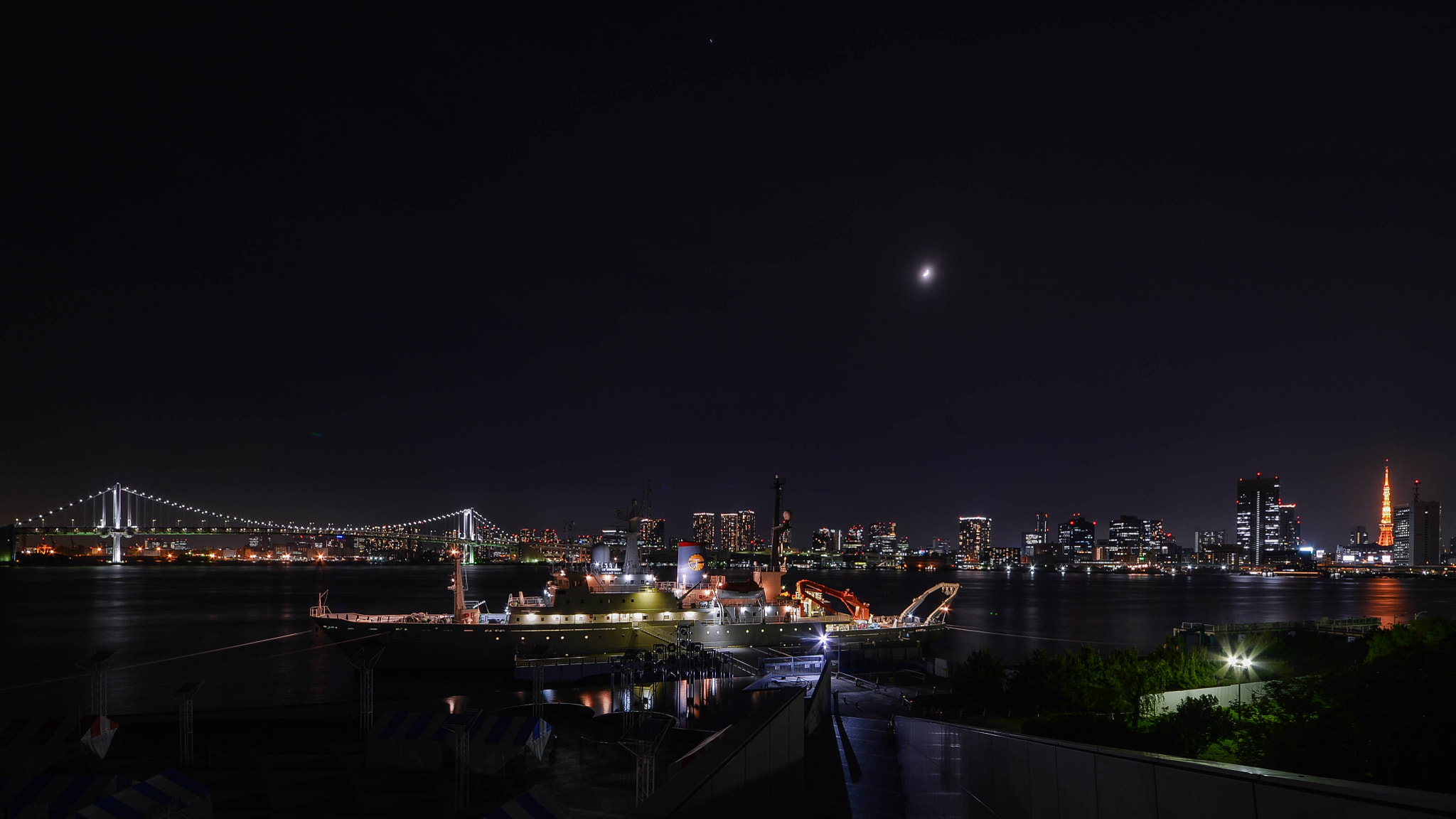 Nikon Df + Sigma 12-24mm F4.5-5.6 II DG HSM sample photo. Tokyo night view photography