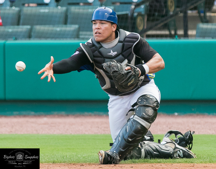 Canon EOS 7D Mark II + Sigma 100-300mm f/4 sample photo. Sugar land skeeters players photography