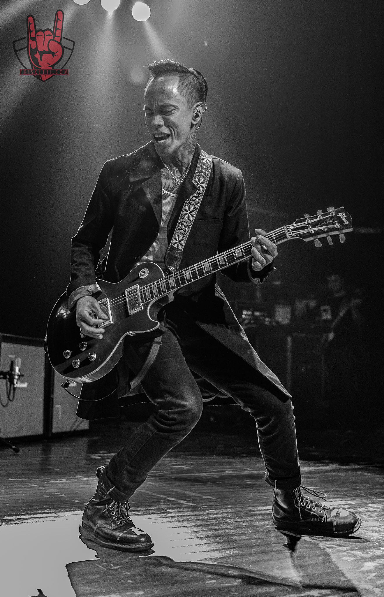 Nikon AF-S Nikkor 24-70mm F2.8E ED VR sample photo. Stevie d of buckcherry at sherman theater 5/7/16 photography