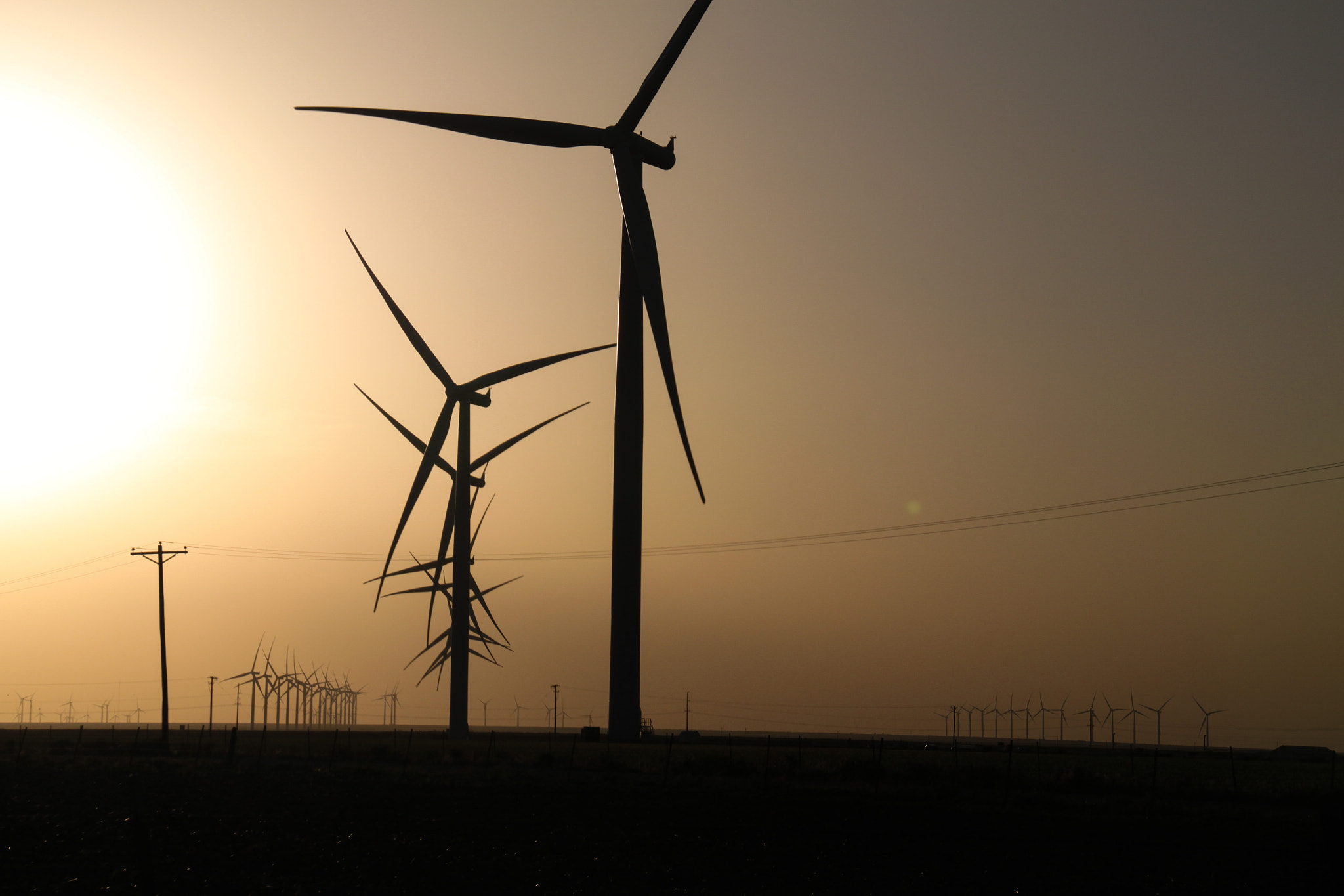 Sigma 18-250mm F3.5-6.3 DC OS HSM sample photo. Dust in the wind (turbines) photography