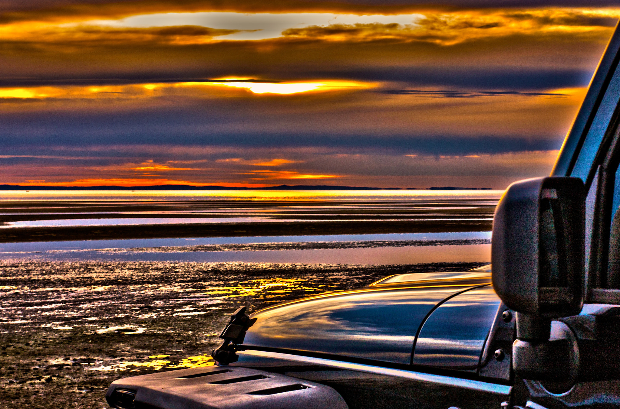 Sigma 50mm F1.4 EX DG HSM sample photo. Jeep sunrise photography